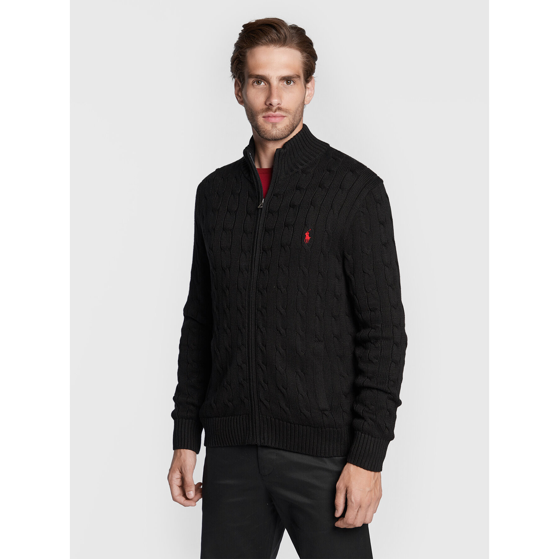 Polo Ralph Lauren Cardigan 710860350004 Negru Regular Fit - Pled.ro