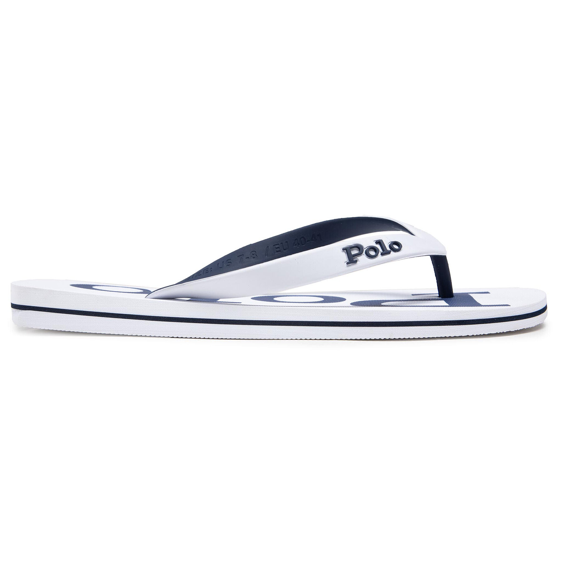 Polo Ralph Lauren Flip flop Bolt 816830672002 Alb - Pled.ro