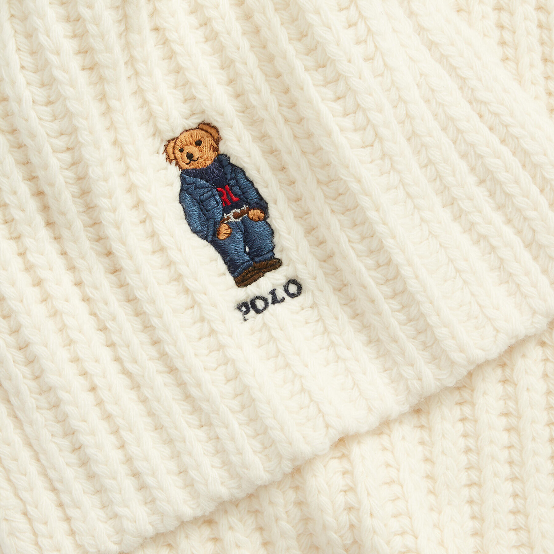 Polo Ralph Lauren Fular 455922983001 Écru - Pled.ro