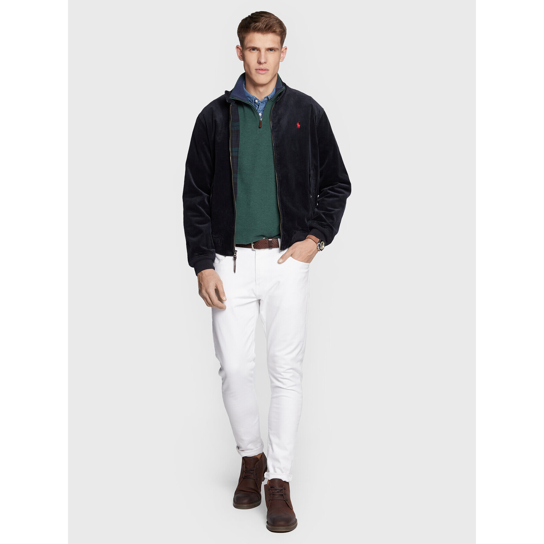 Polo Ralph Lauren Geacă bomber 710811317 Bleumarin Regular Fit - Pled.ro