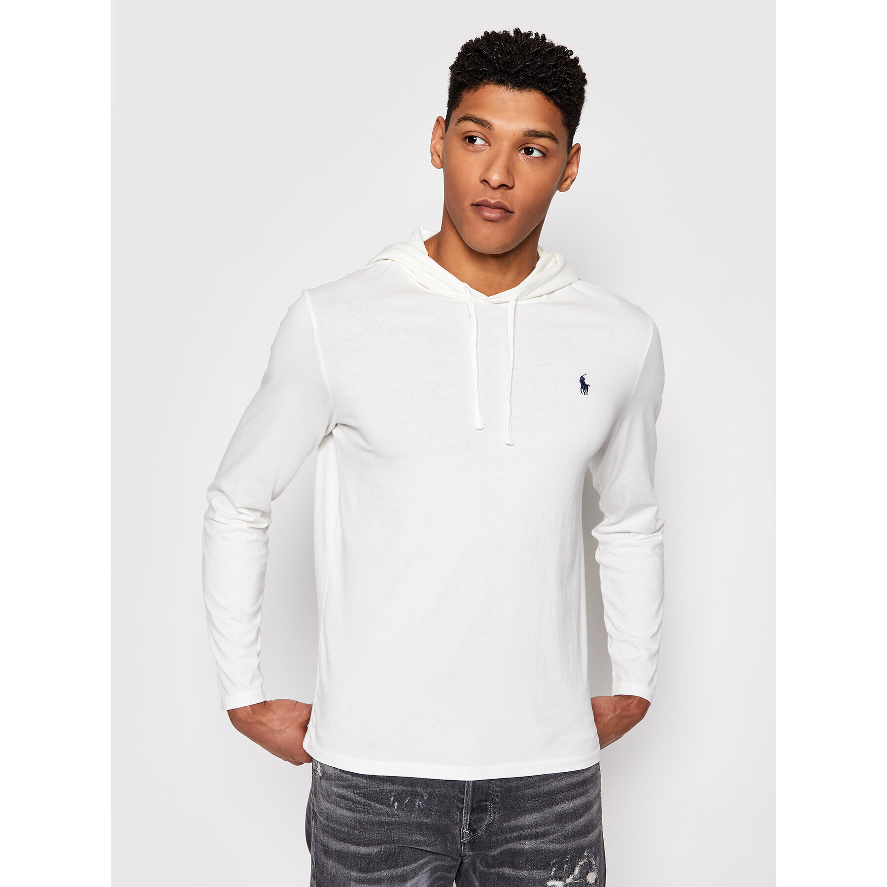 Polo Ralph Lauren Longsleeve 710652669021 Alb Regular Fit - Pled.ro