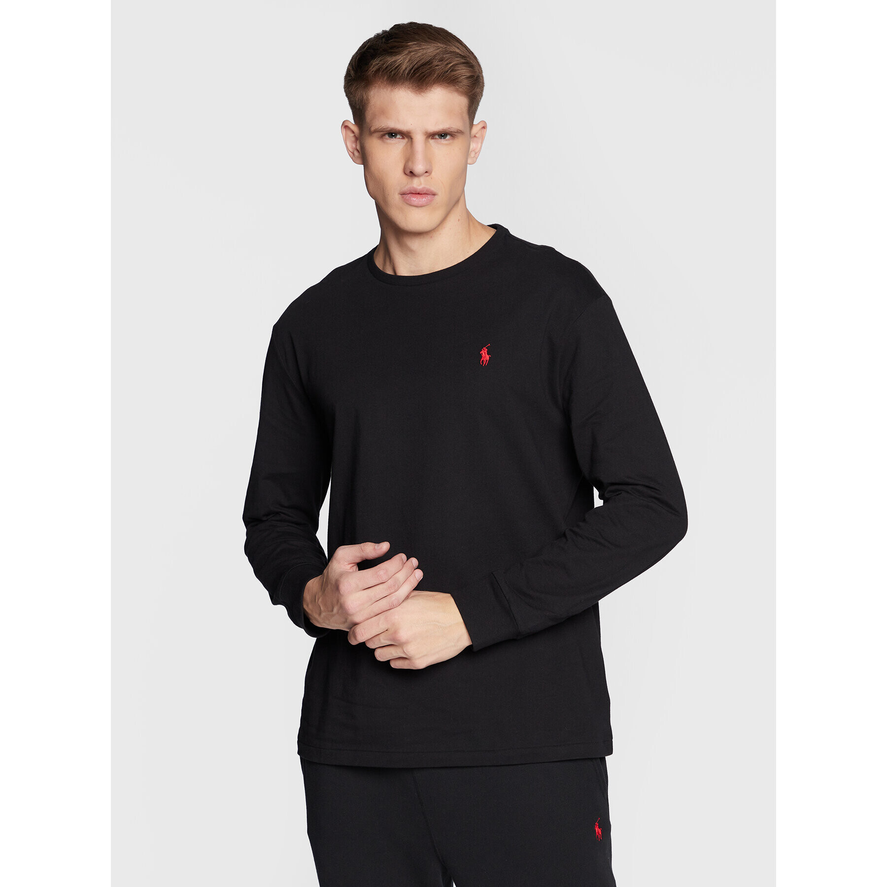 Polo Ralph Lauren Longsleeve 710671467001 Negru Classic Fit - Pled.ro