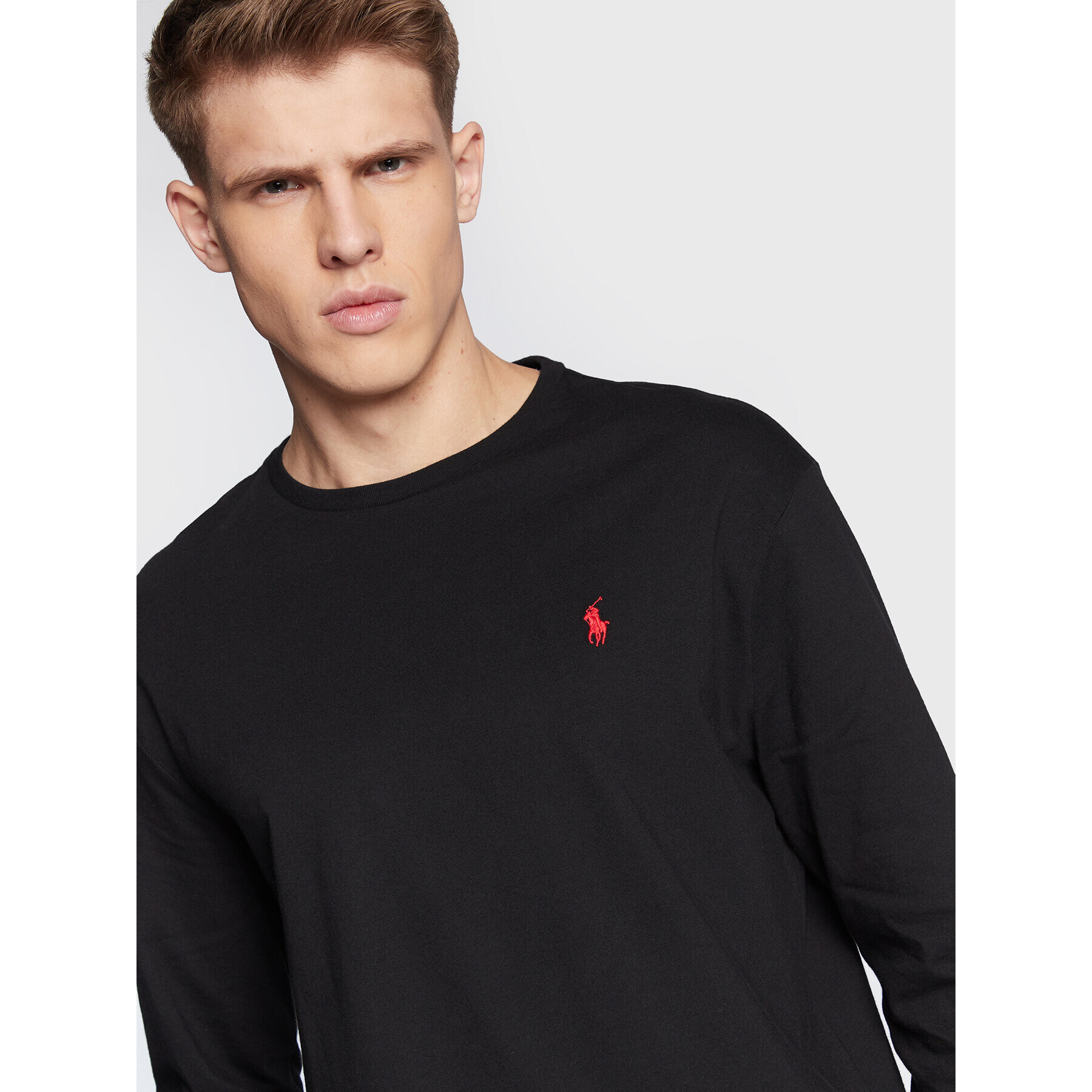 Polo Ralph Lauren Longsleeve 710671467001 Negru Classic Fit - Pled.ro