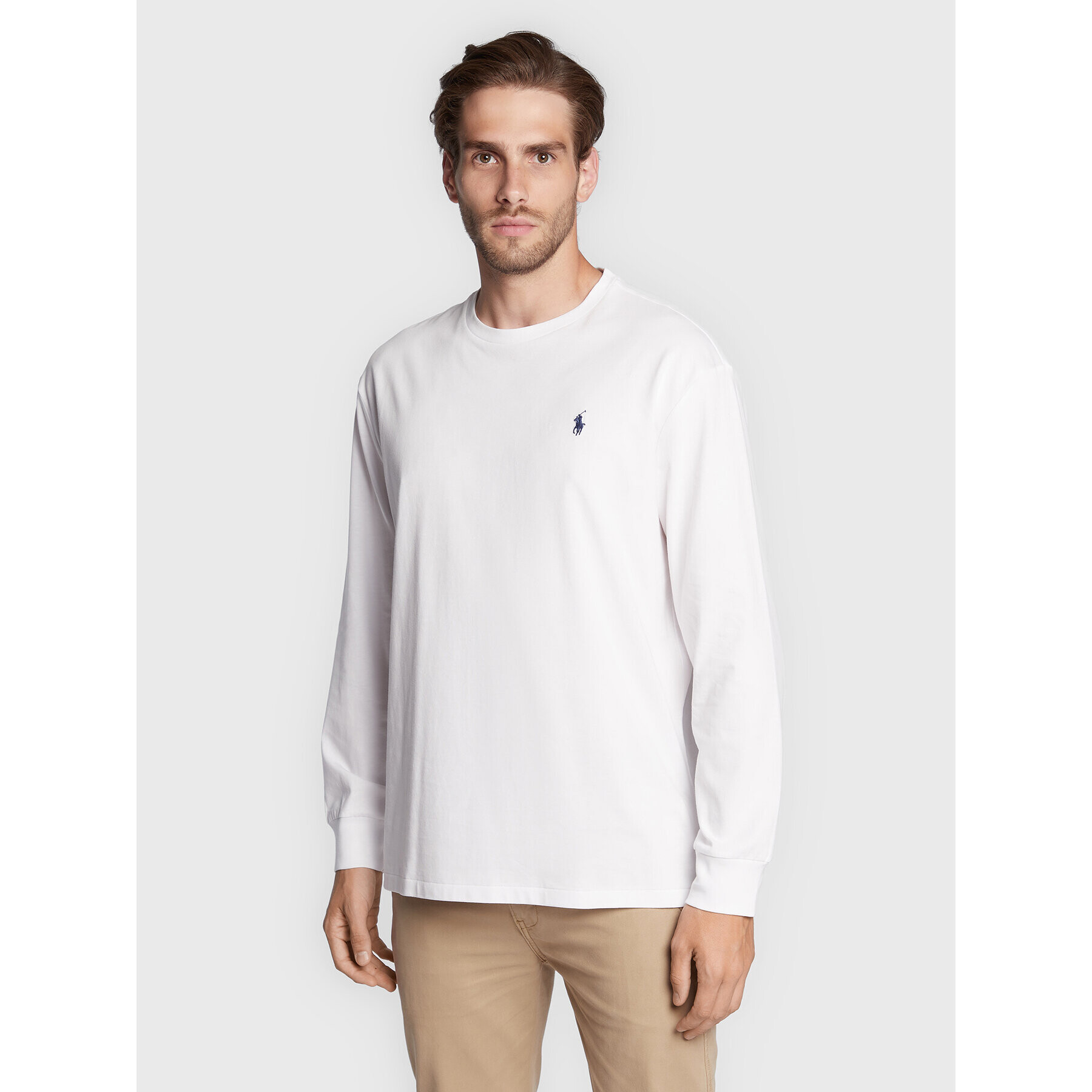 Polo Ralph Lauren Longsleeve 710671467004 Alb Classic Fit - Pled.ro