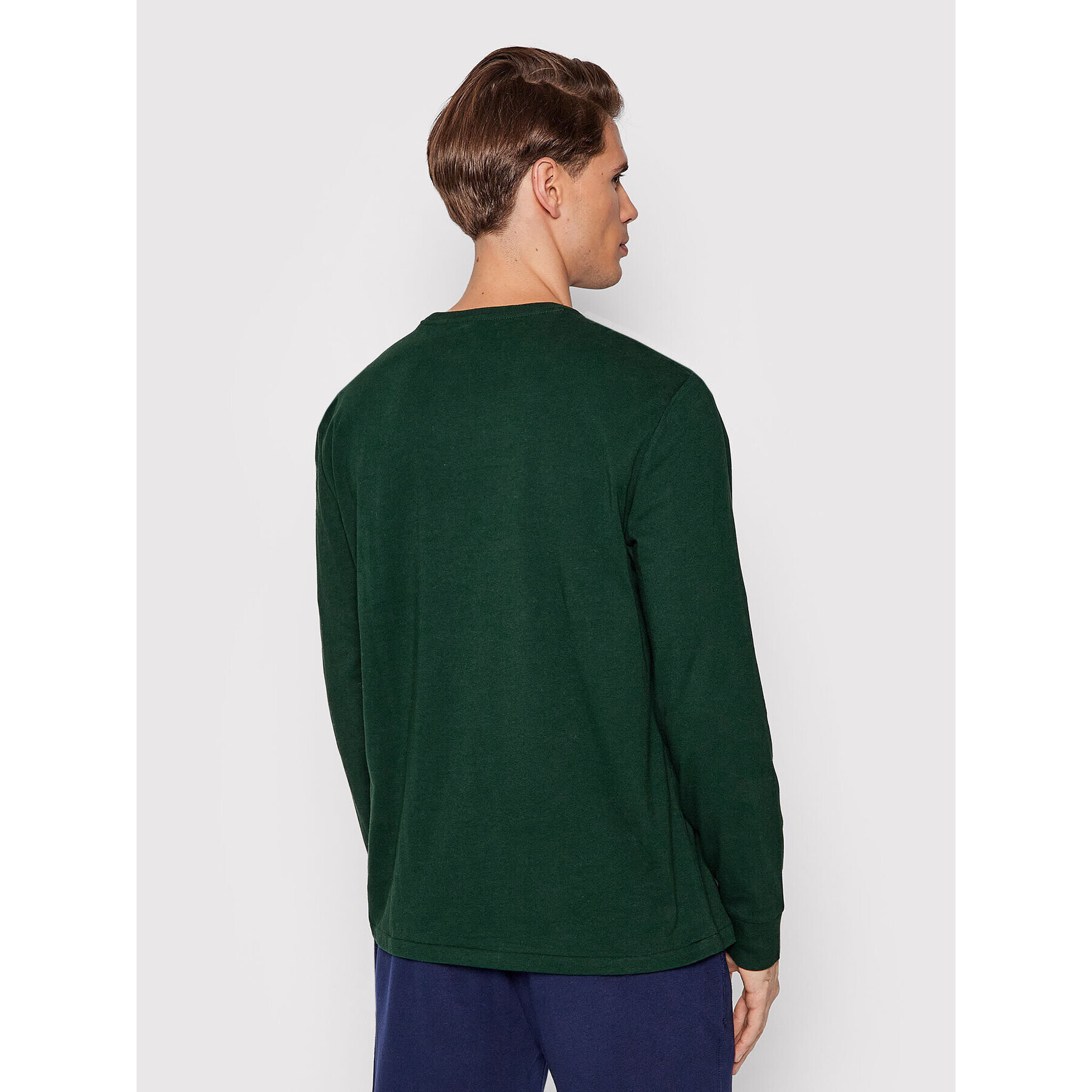 Polo Ralph Lauren Longsleeve 710671468036 Verde Custom Slim Fit - Pled.ro