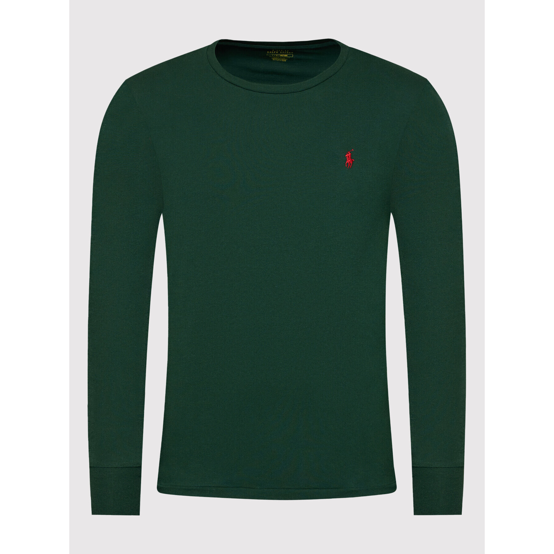 Polo Ralph Lauren Longsleeve 710671468036 Verde Custom Slim Fit - Pled.ro