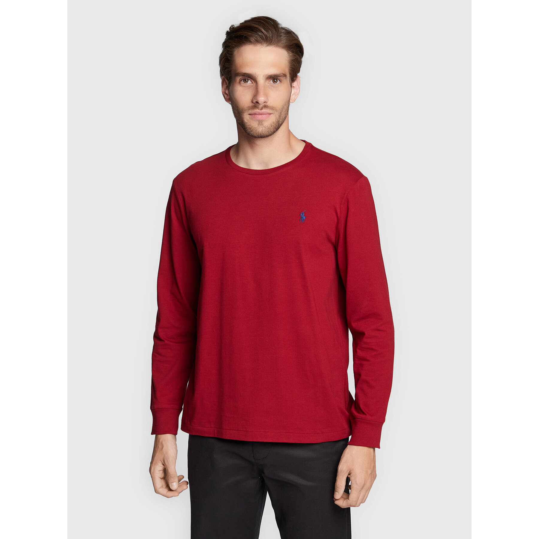 Polo Ralph Lauren Longsleeve 710671468050 Roșu Slim Fit - Pled.ro