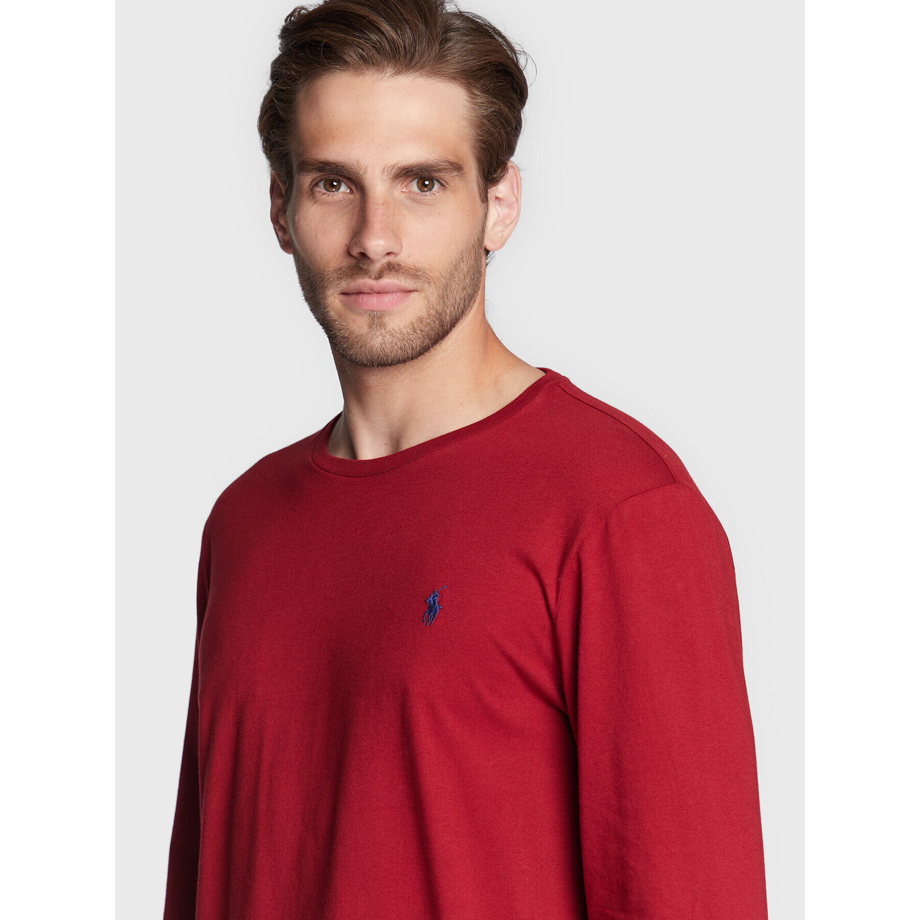 Polo Ralph Lauren Longsleeve 710671468050 Roșu Slim Fit - Pled.ro