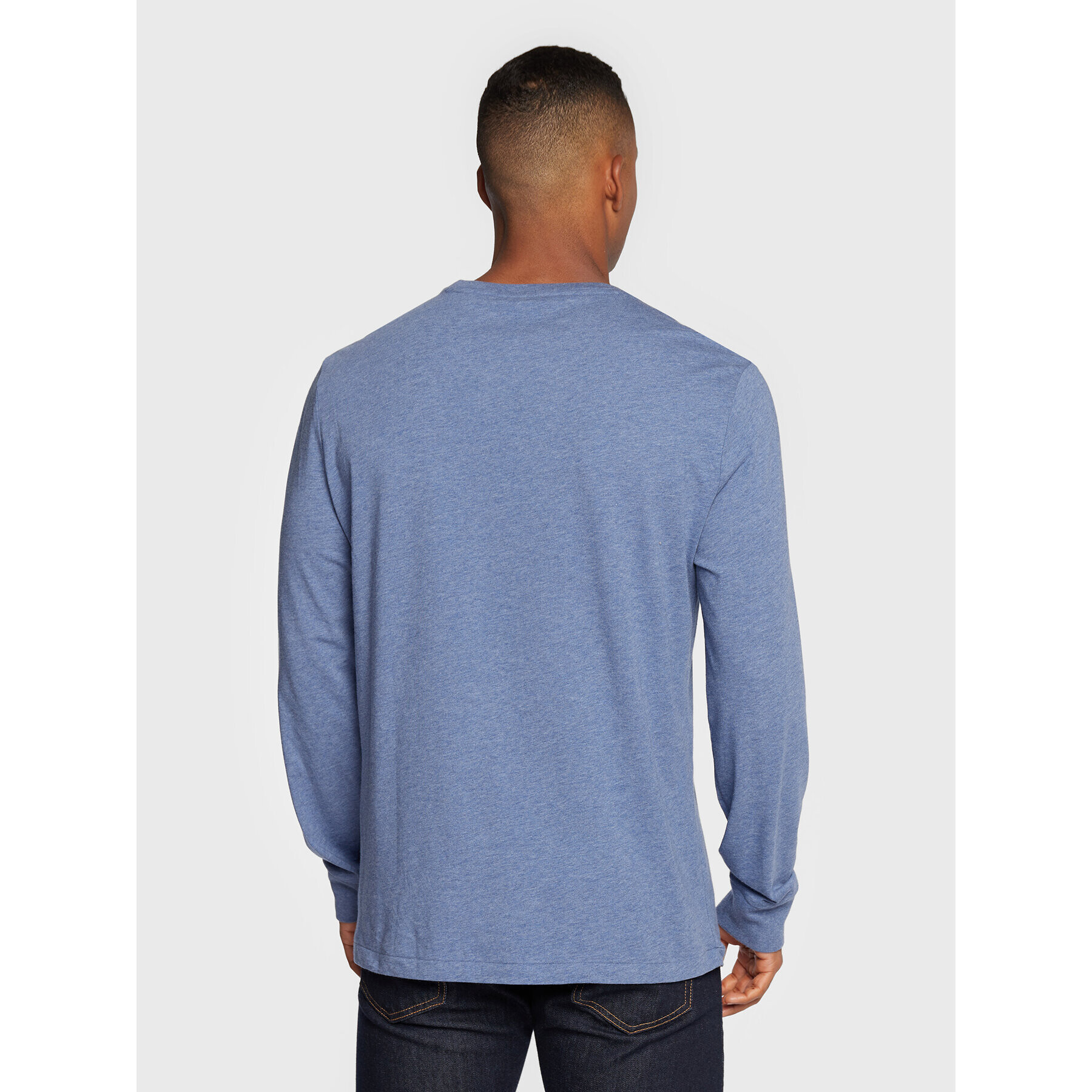 Polo Ralph Lauren Longsleeve 710671468053 Albastru Slim Fit - Pled.ro