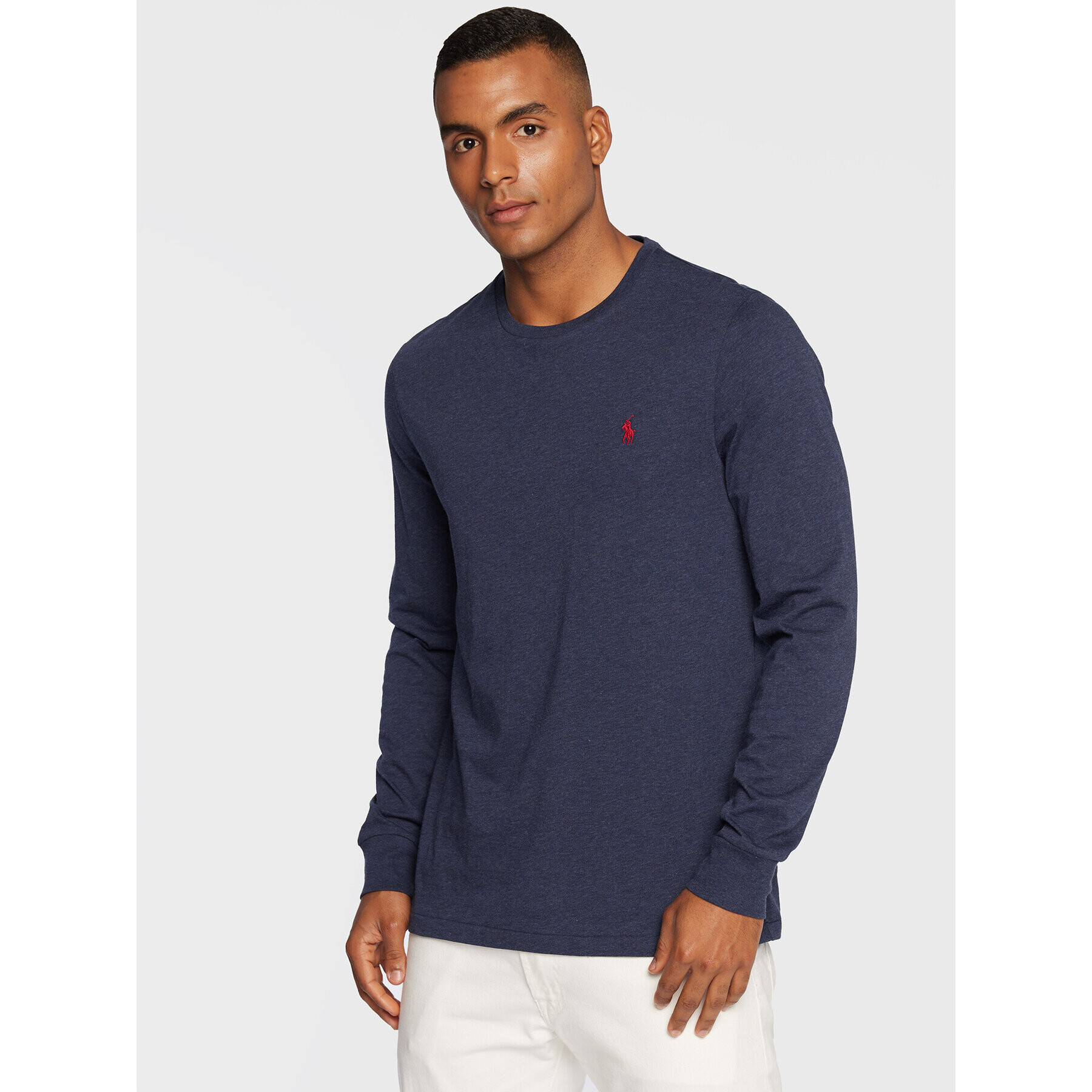 Polo Ralph Lauren Longsleeve 710671468055 Bleumarin Slim Fit - Pled.ro