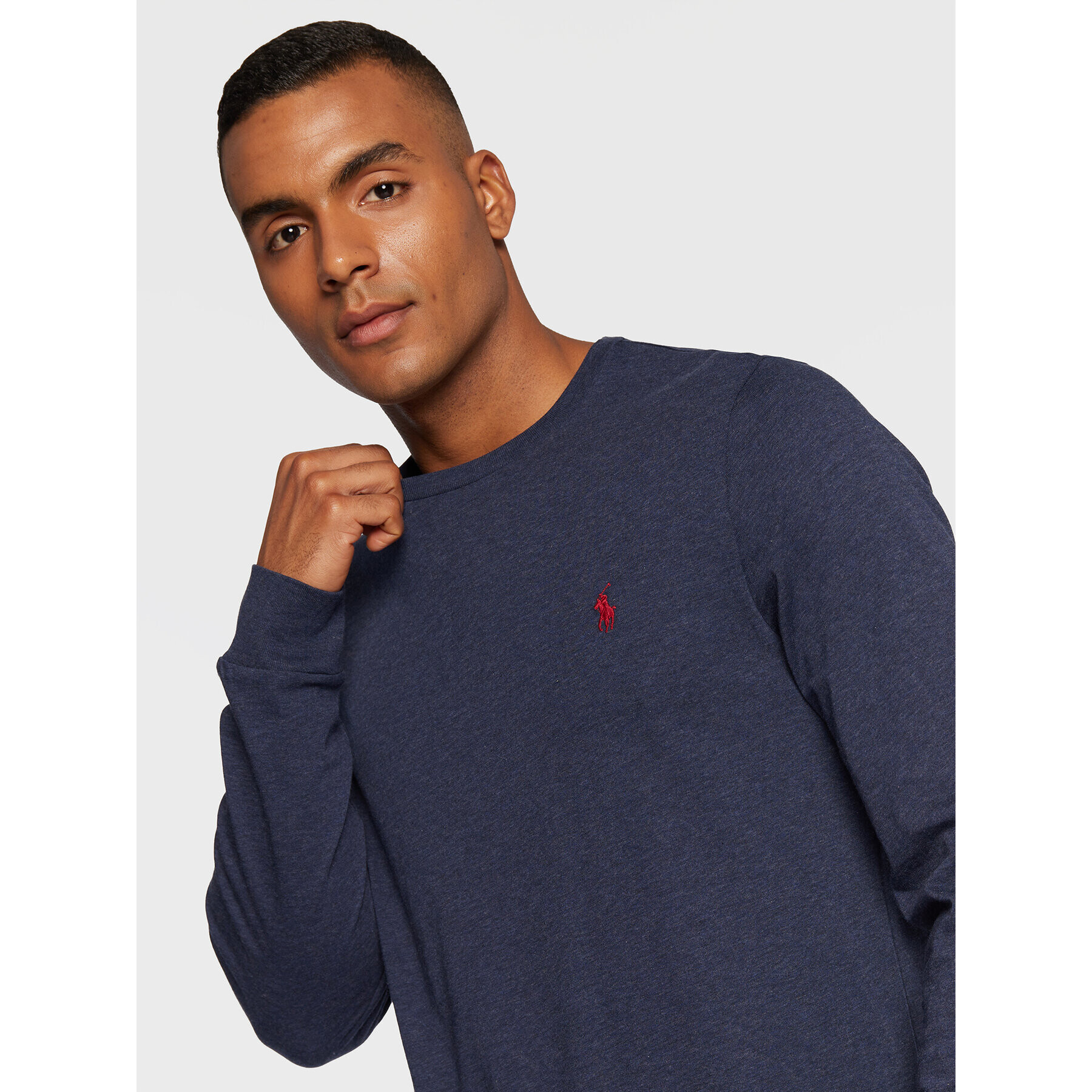 Polo Ralph Lauren Longsleeve 710671468055 Bleumarin Slim Fit - Pled.ro