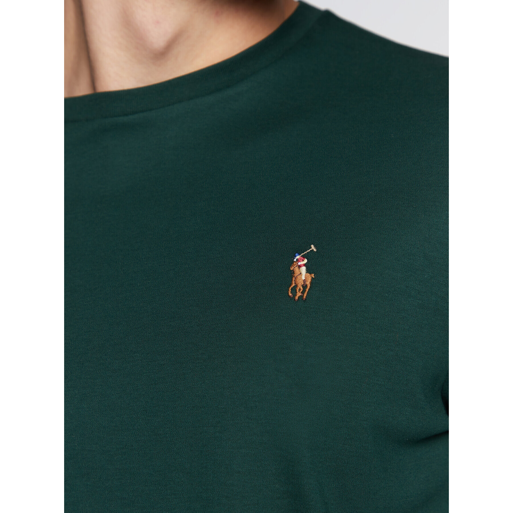 Polo Ralph Lauren Longsleeve 710760121017 Verde Slim Fit - Pled.ro