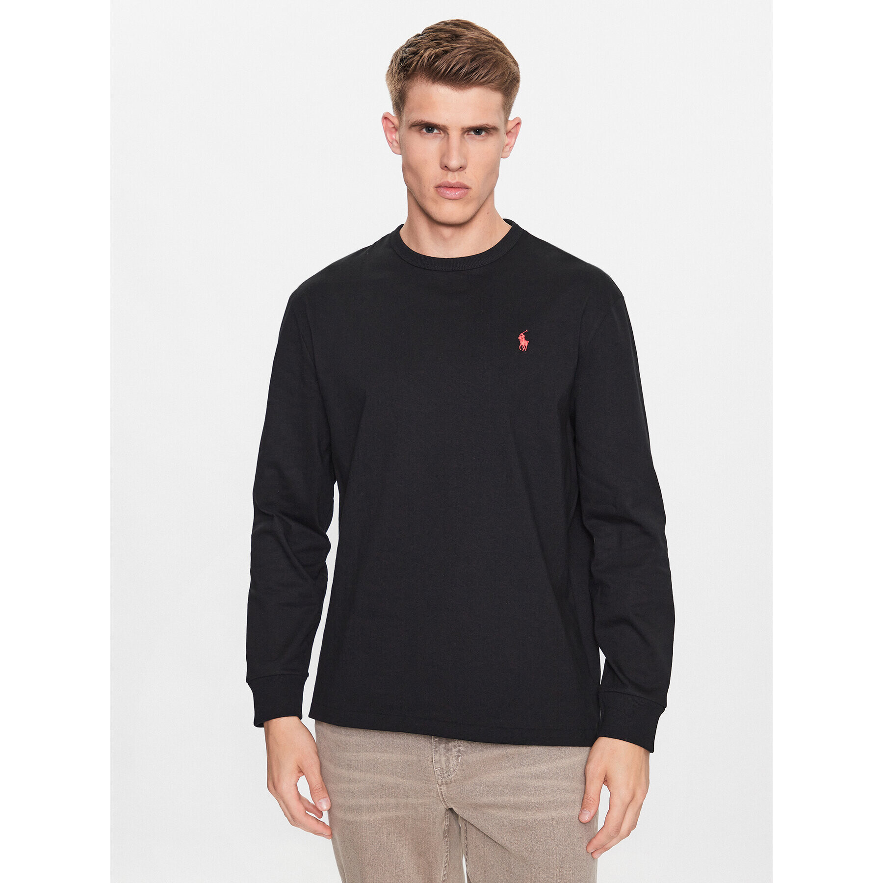 Polo Ralph Lauren Longsleeve 710842632001 Negru Regular Fit - Pled.ro