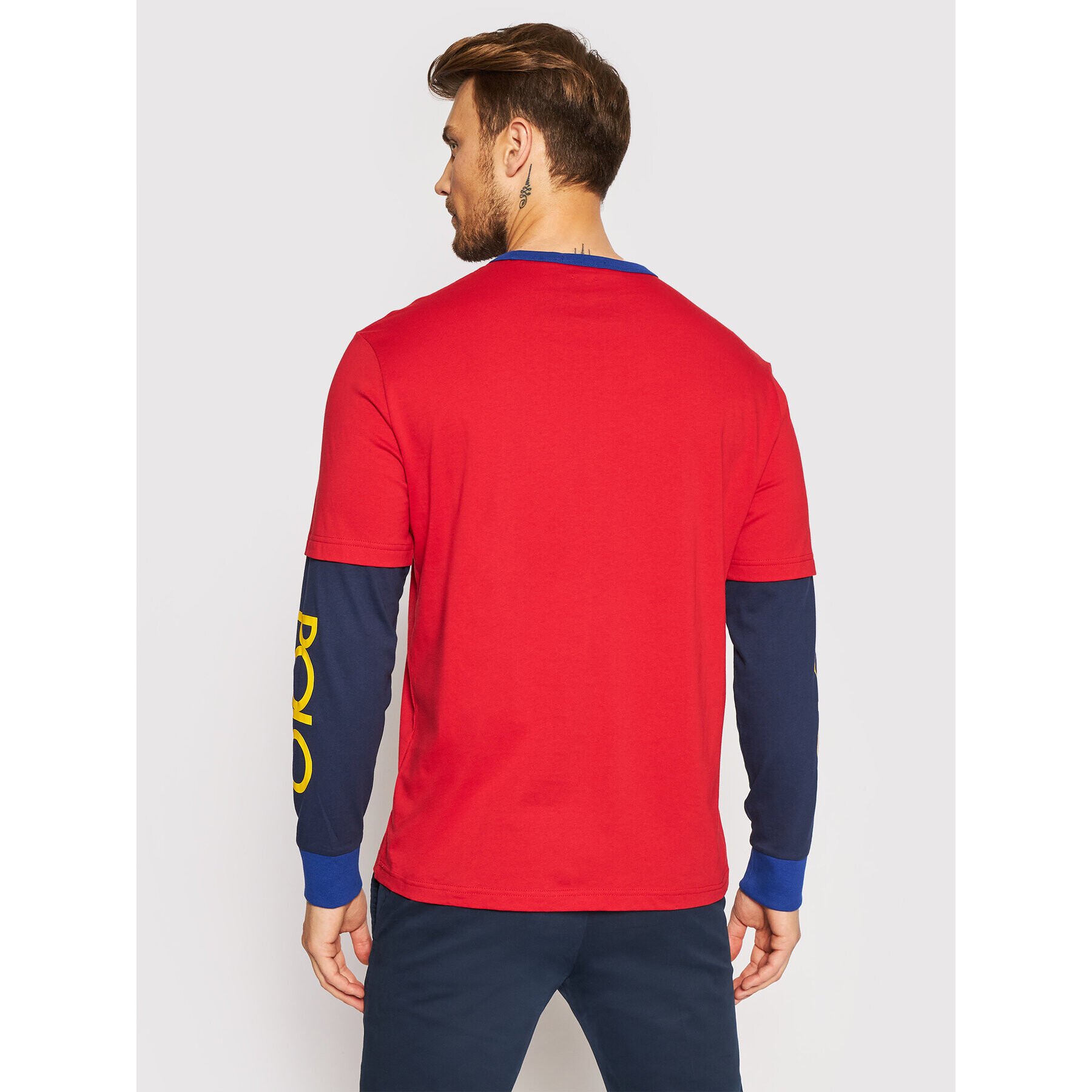 Polo Ralph Lauren Longsleeve 710842889001 Roșu Classic Fit - Pled.ro