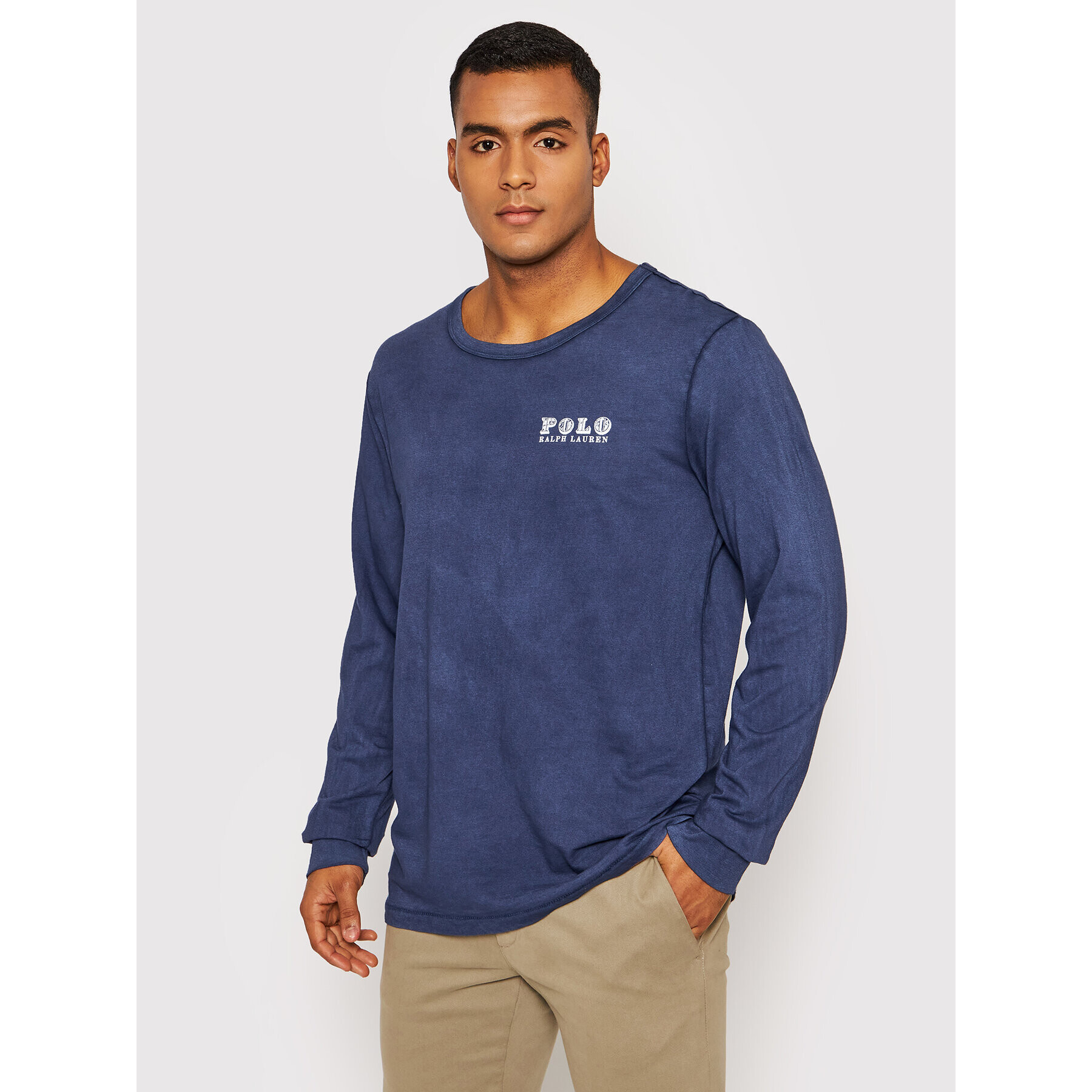 Polo Ralph Lauren Longsleeve 710850538003 Bleumarin Regular Fit - Pled.ro