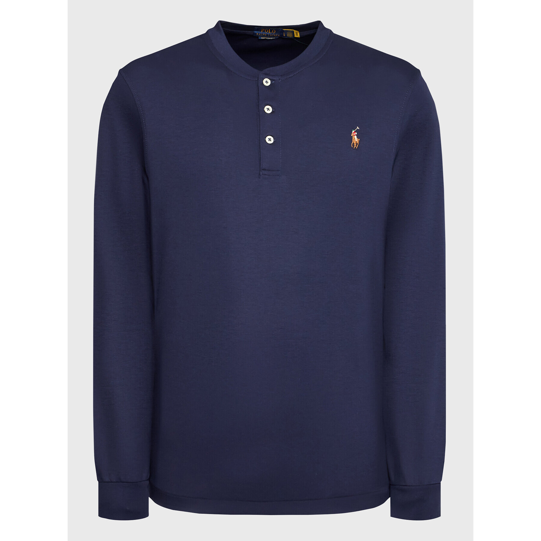 Polo Ralph Lauren Longsleeve 710876614003 Bleumarin Slim Fit - Pled.ro