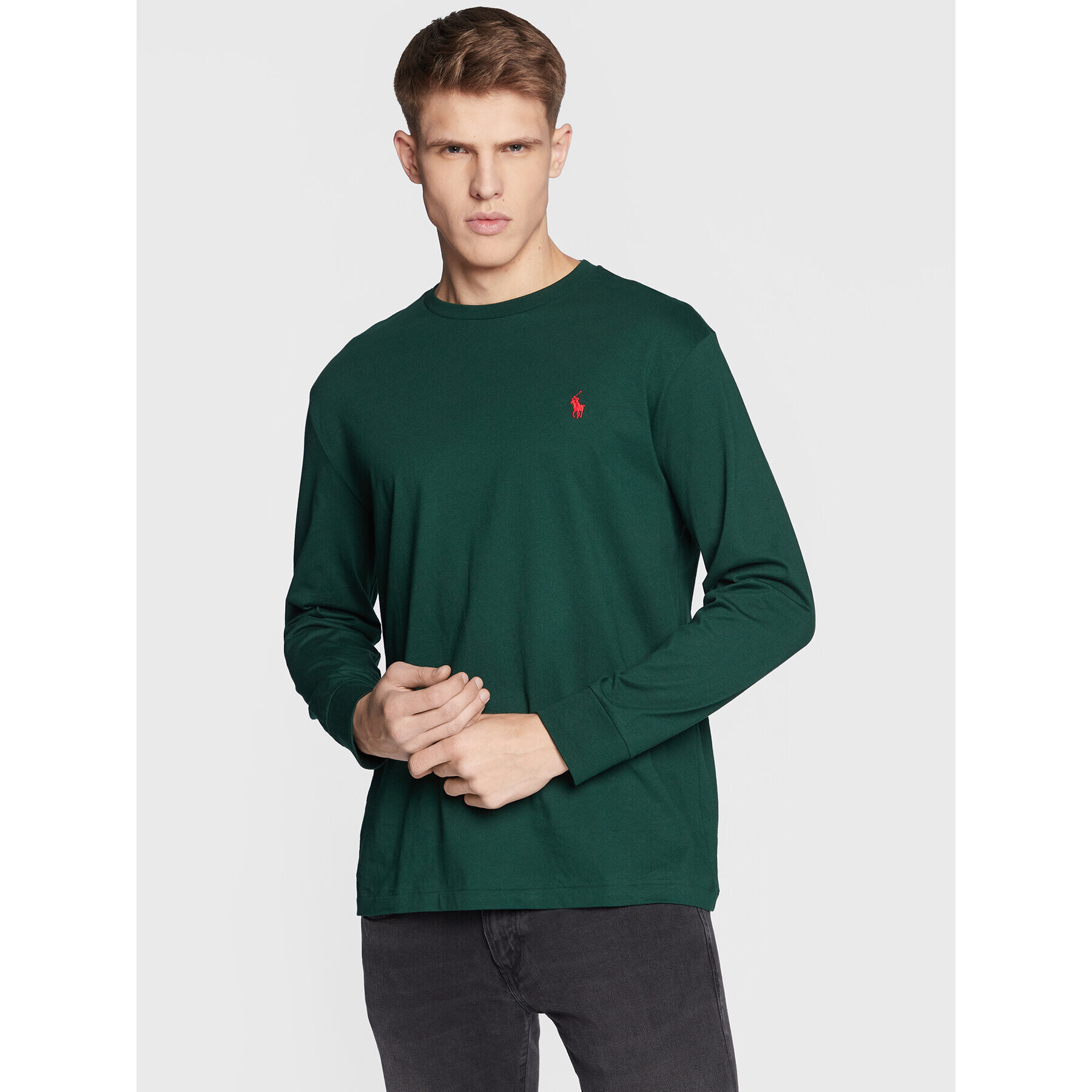 Polo Ralph Lauren Longsleeve 710881817 Verde Classic Fit - Pled.ro