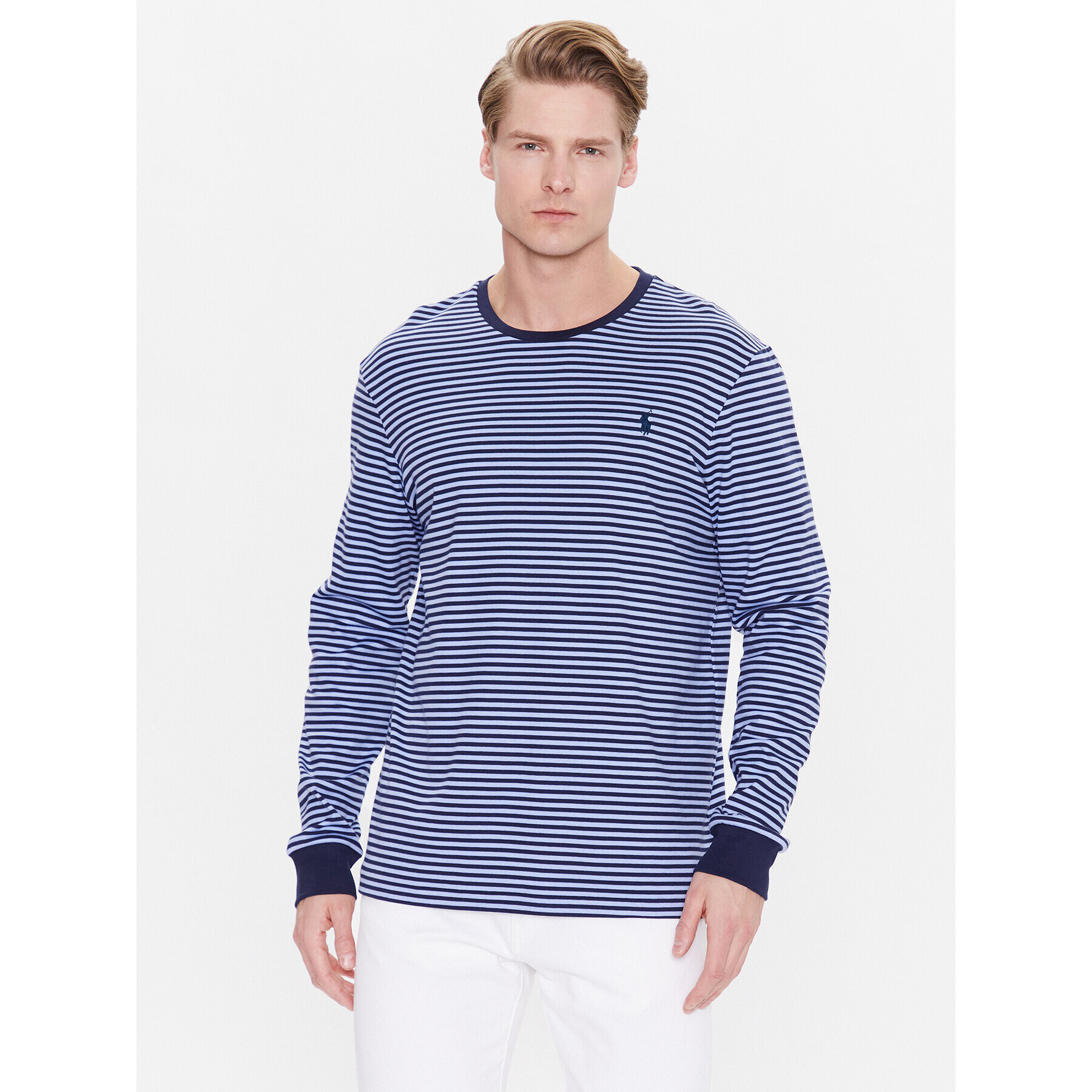 Polo Ralph Lauren Longsleeve 710886853004 Albastru Slim Fit - Pled.ro