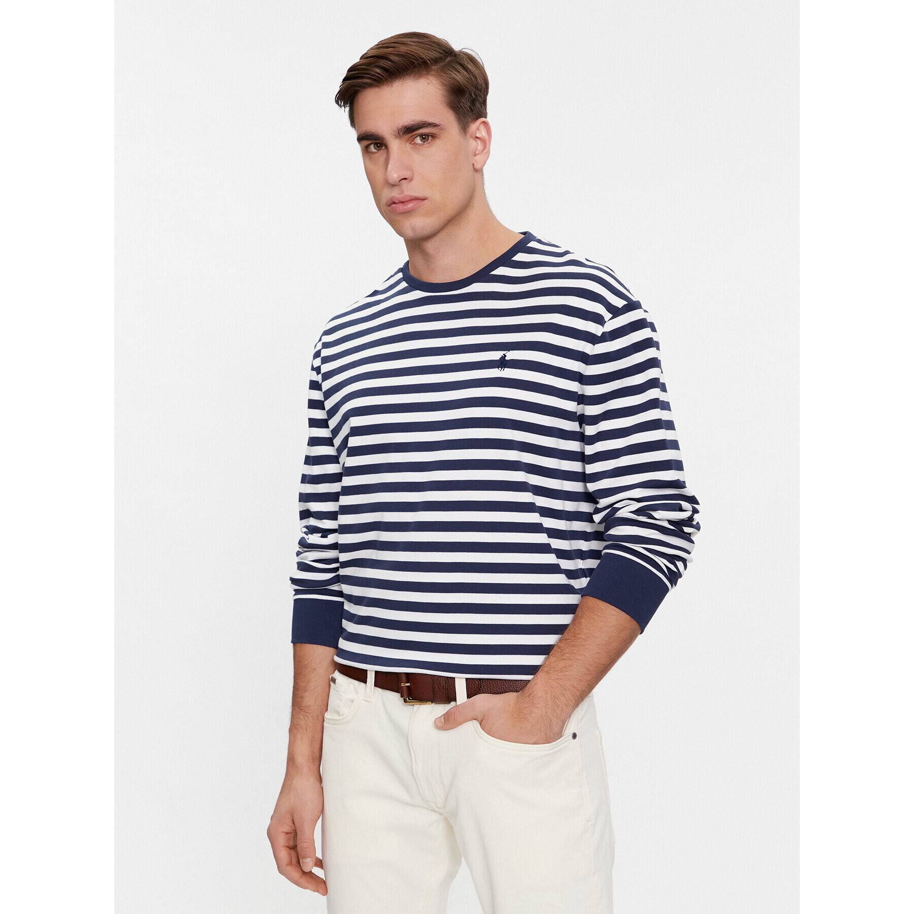 Polo Ralph Lauren Longsleeve 710926742001 Bleumarin Classic Fit - Pled.ro