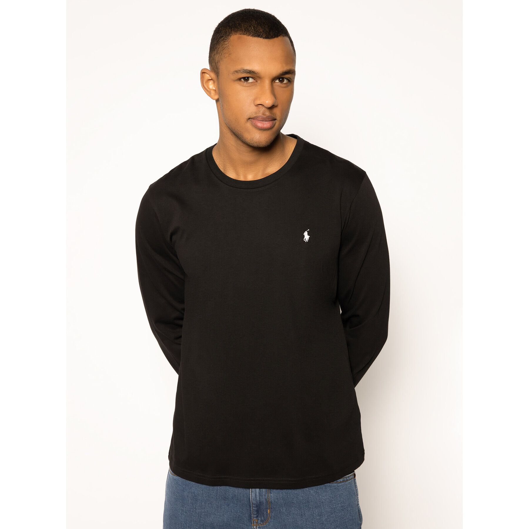 Polo Ralph Lauren Longsleeve 714706746 Negru Regular Fit - Pled.ro