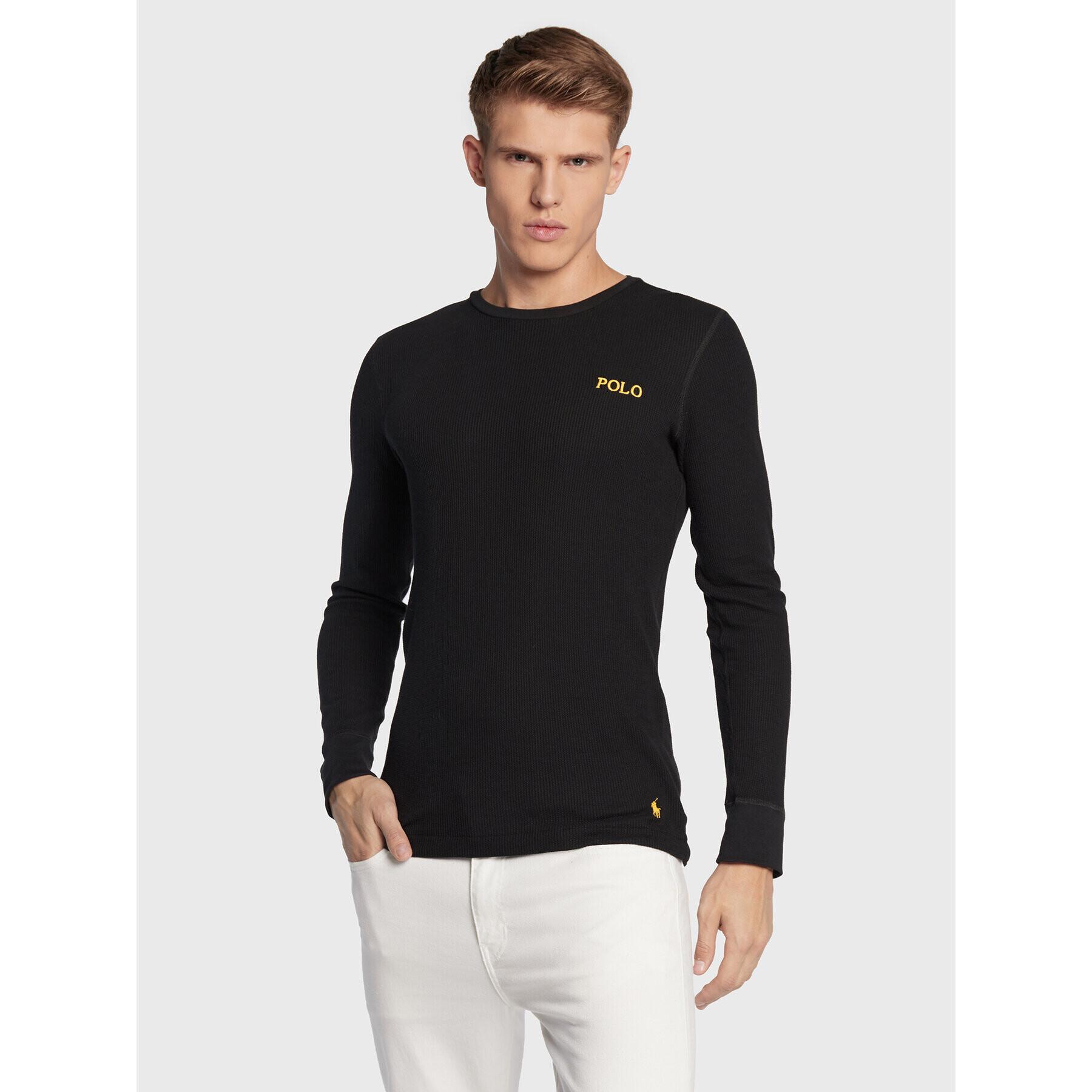 Polo Ralph Lauren Longsleeve 714830284007 Negru Slim Fit - Pled.ro