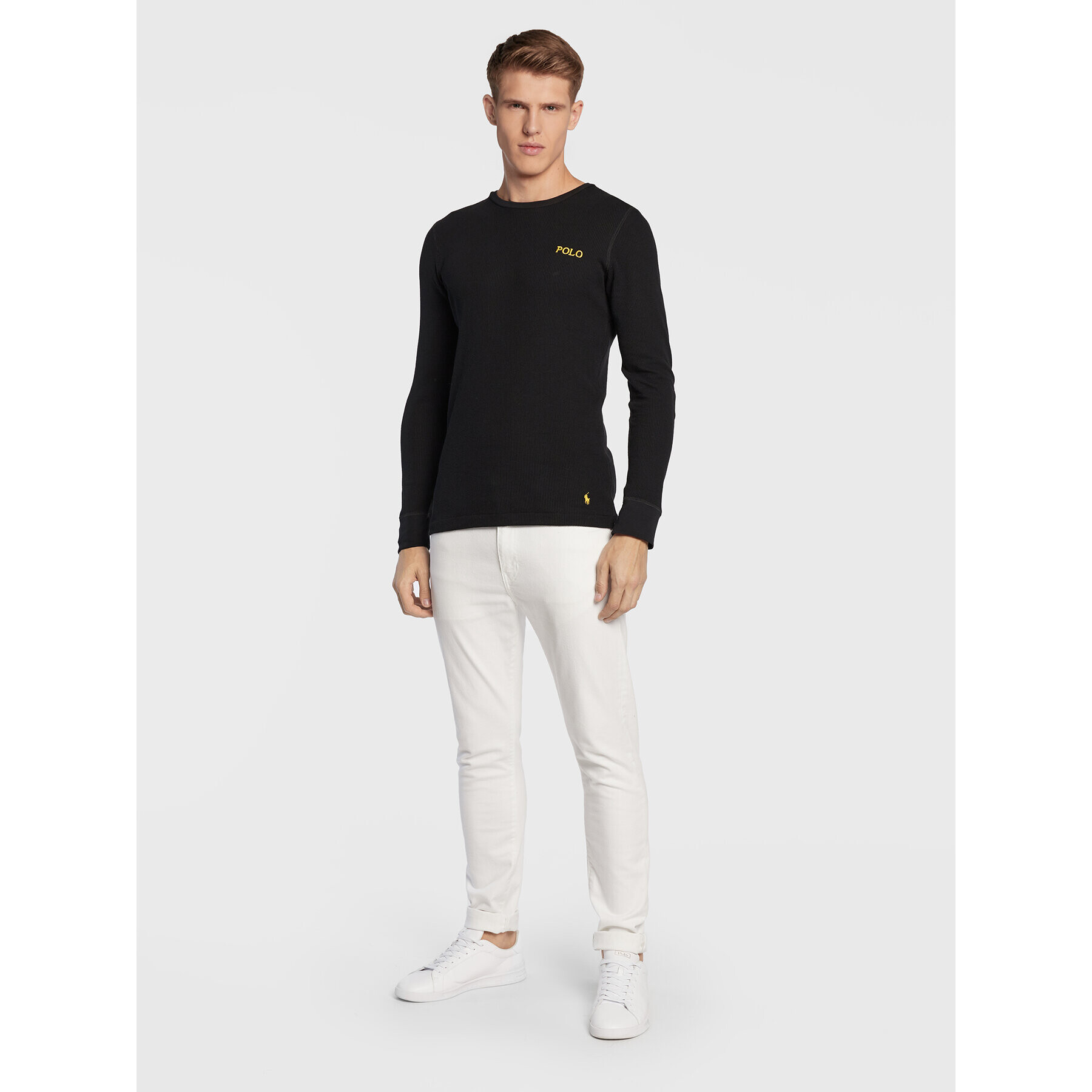 Polo Ralph Lauren Longsleeve 714830284007 Negru Slim Fit - Pled.ro