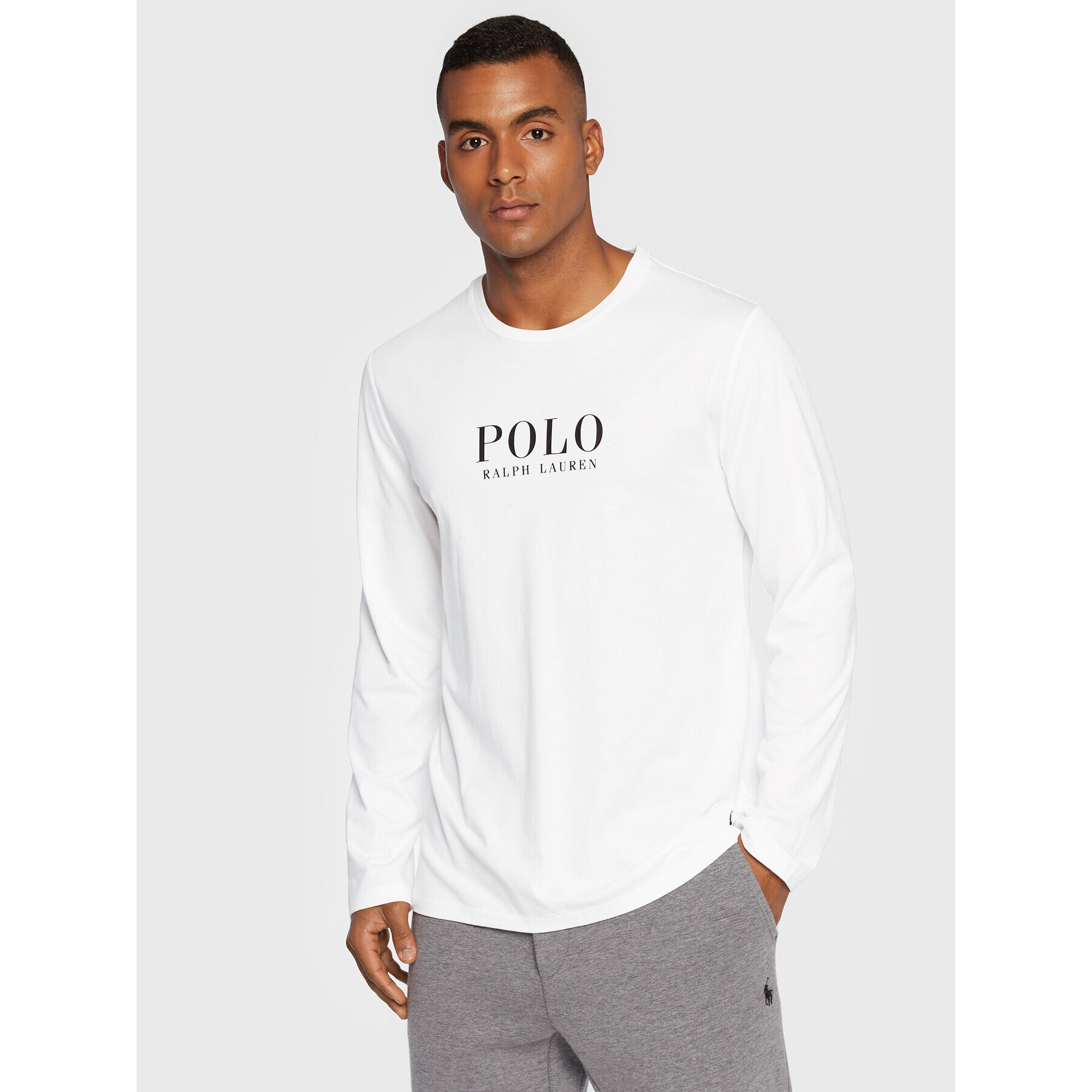 Polo Ralph Lauren Longsleeve 714862600006 Alb Regular Fit - Pled.ro