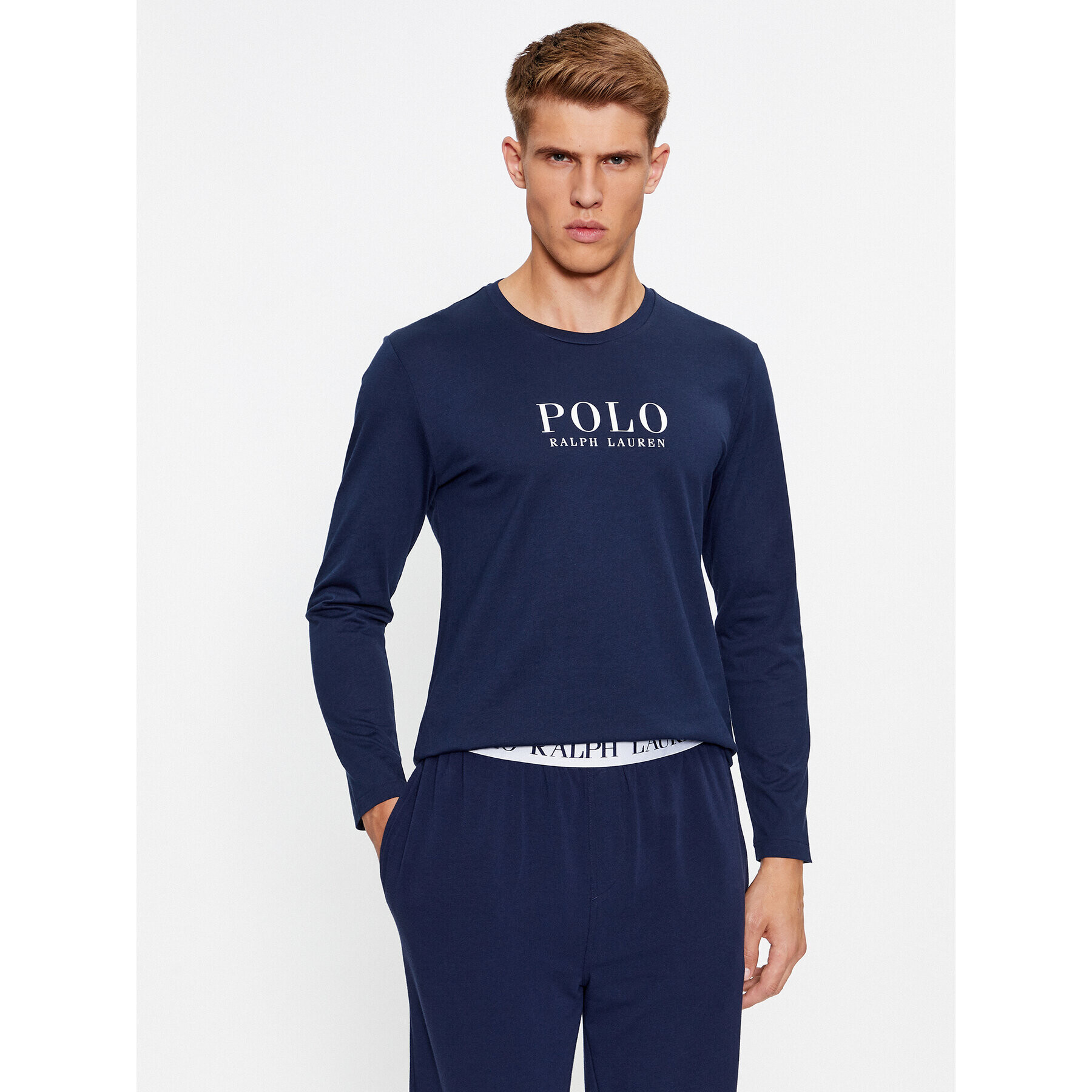 Polo Ralph Lauren Longsleeve 714899614003 Bleumarin Regular Fit - Pled.ro