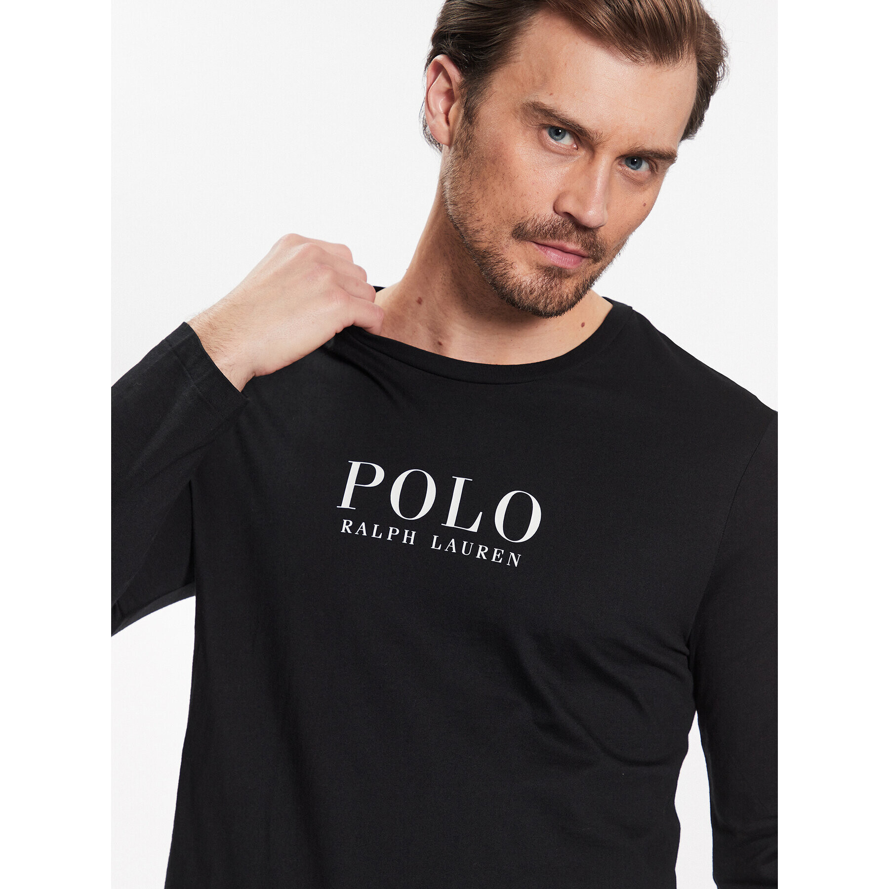 Polo Ralph Lauren Longsleeve 714899614004 Negru Regular Fit - Pled.ro