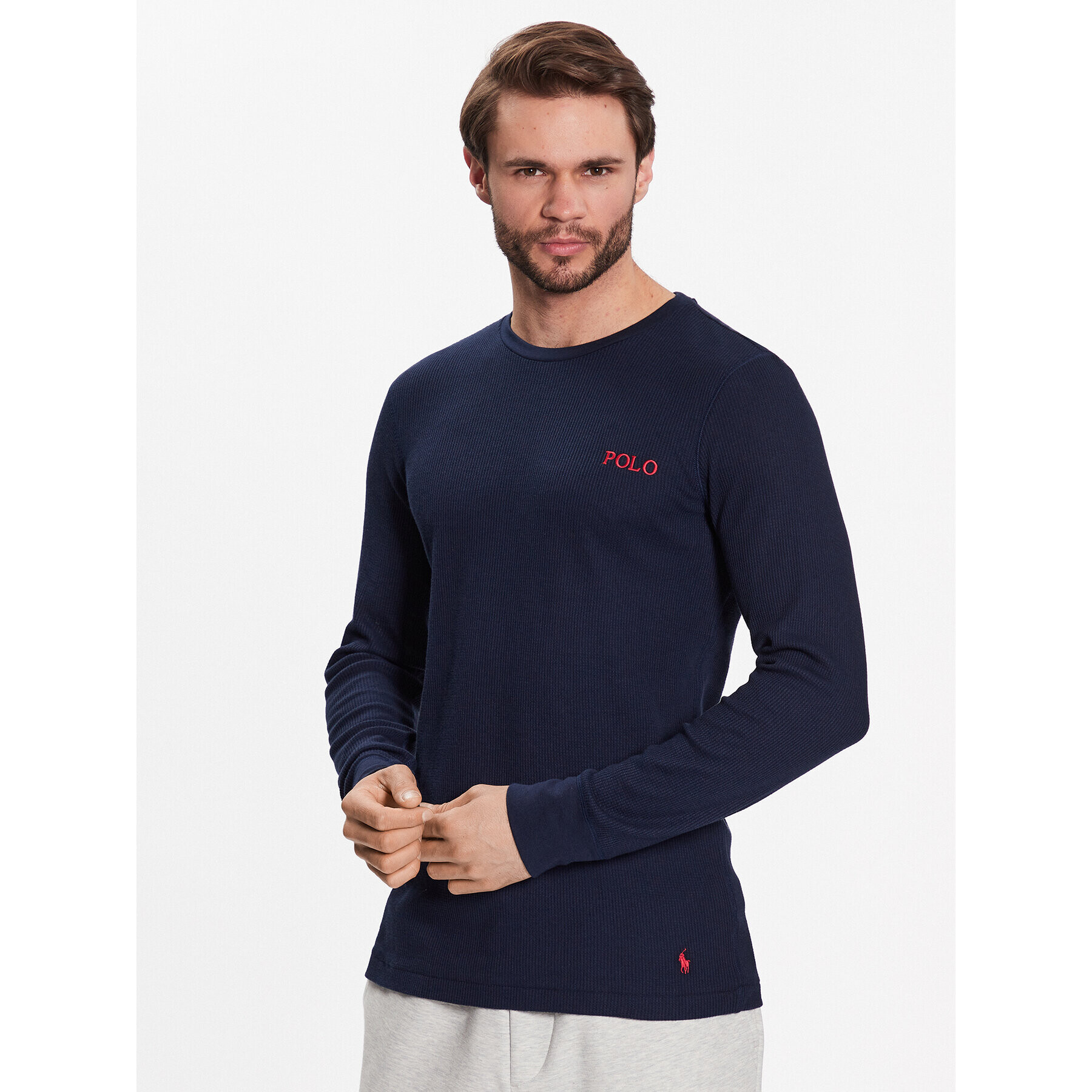 Polo Ralph Lauren Longsleeve 714899615002 Bleumarin Regular Fit - Pled.ro