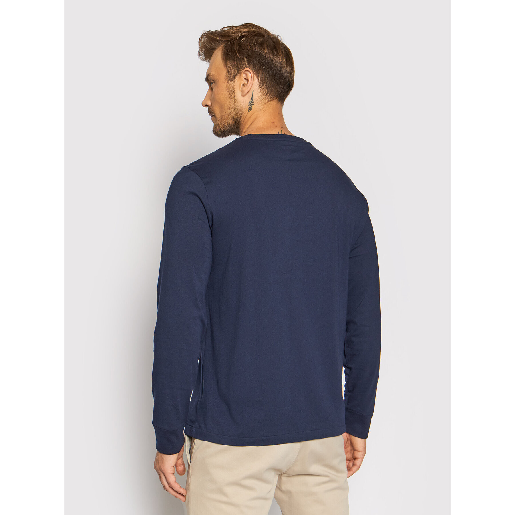 Polo Ralph Lauren Longsleeve Classics 710671468024 Bleumarin Slim Fit - Pled.ro