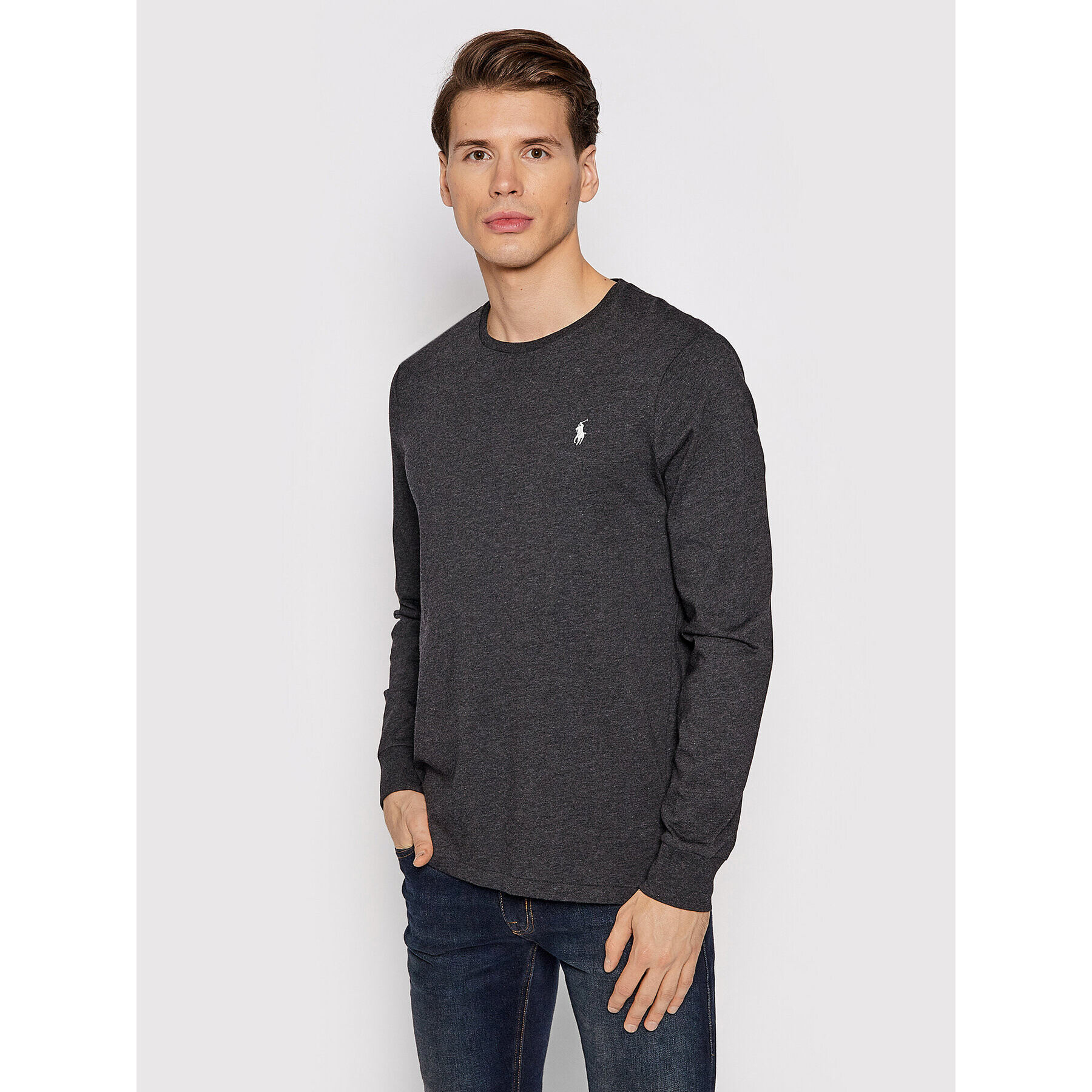 Polo Ralph Lauren Longsleeve Classics 710671468037 Negru Custom Slim Fit - Pled.ro