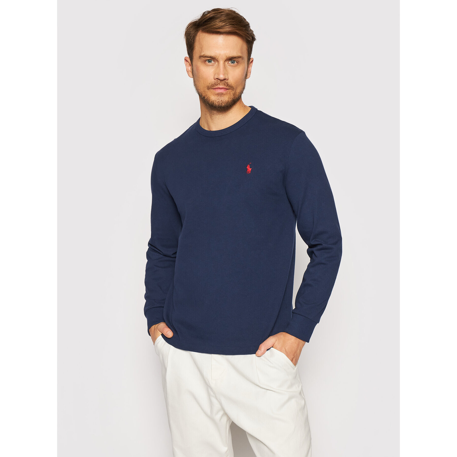 Polo Ralph Lauren Longsleeve Classics 710842632004 Bleumarin Regular Fit - Pled.ro