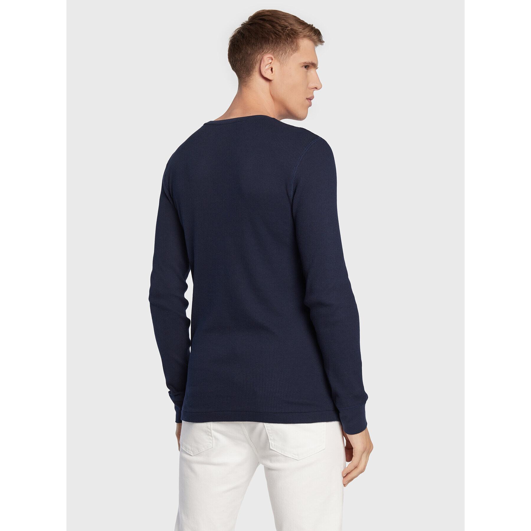 Polo Ralph Lauren Longsleeve Crw 714830284001 Bleumarin Slim Fit - Pled.ro