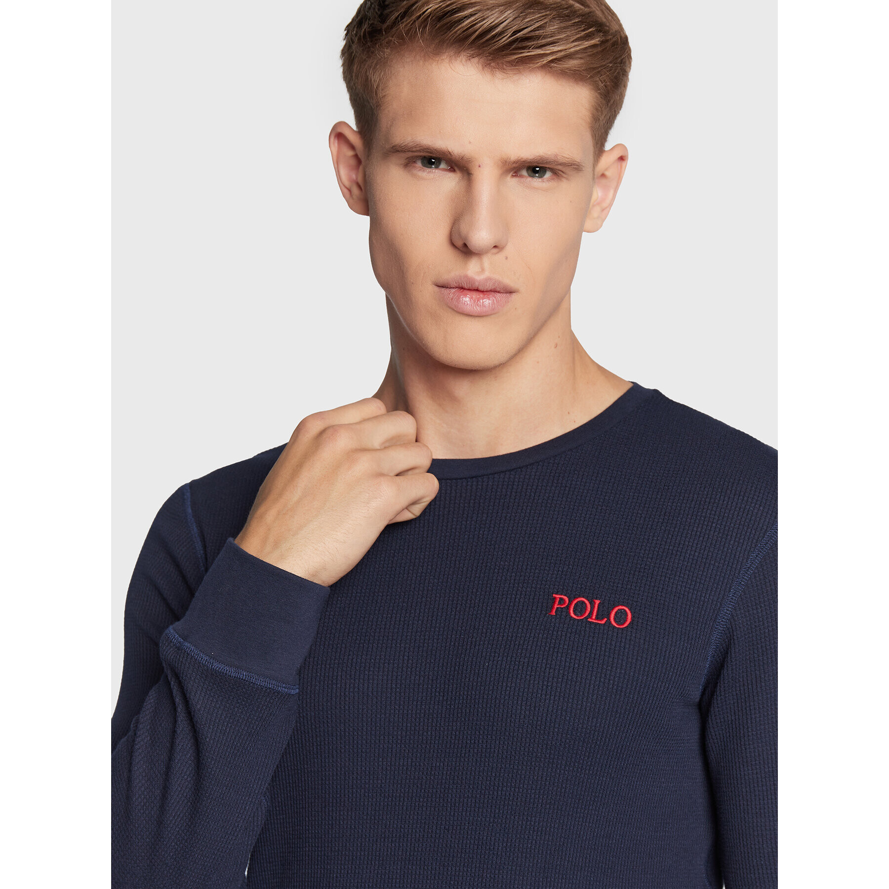 Polo Ralph Lauren Longsleeve Crw 714830284001 Bleumarin Slim Fit - Pled.ro