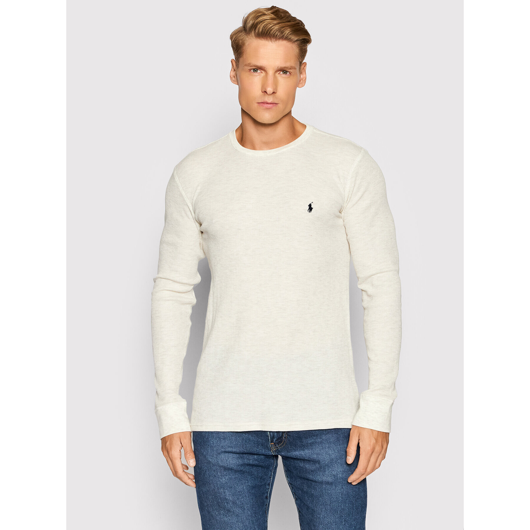 Polo Ralph Lauren Longsleeve Crw 714830284005 Bej Regular Fit - Pled.ro