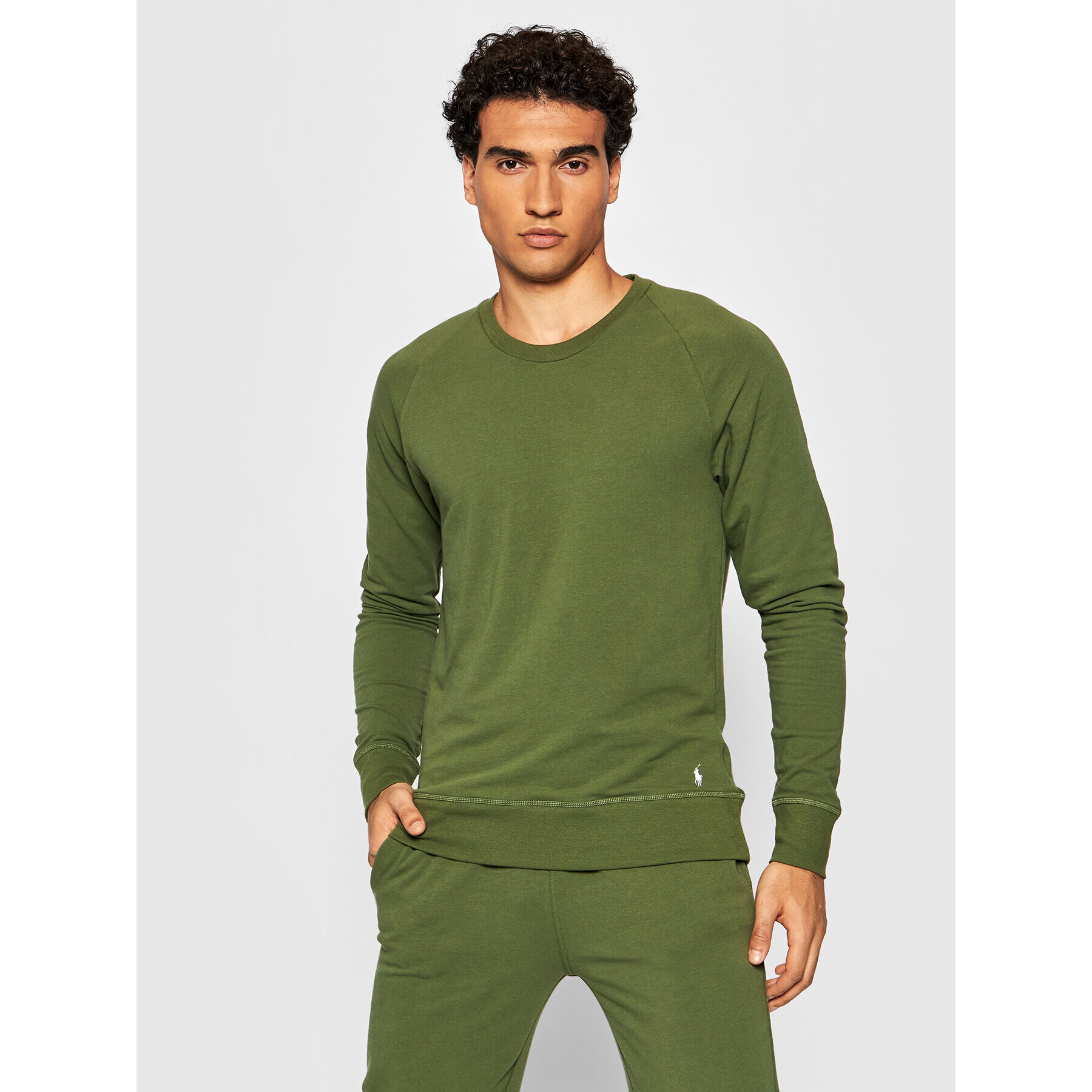 Polo Ralph Lauren Longsleeve Crw 714833977005 Verde Regular Fit - Pled.ro