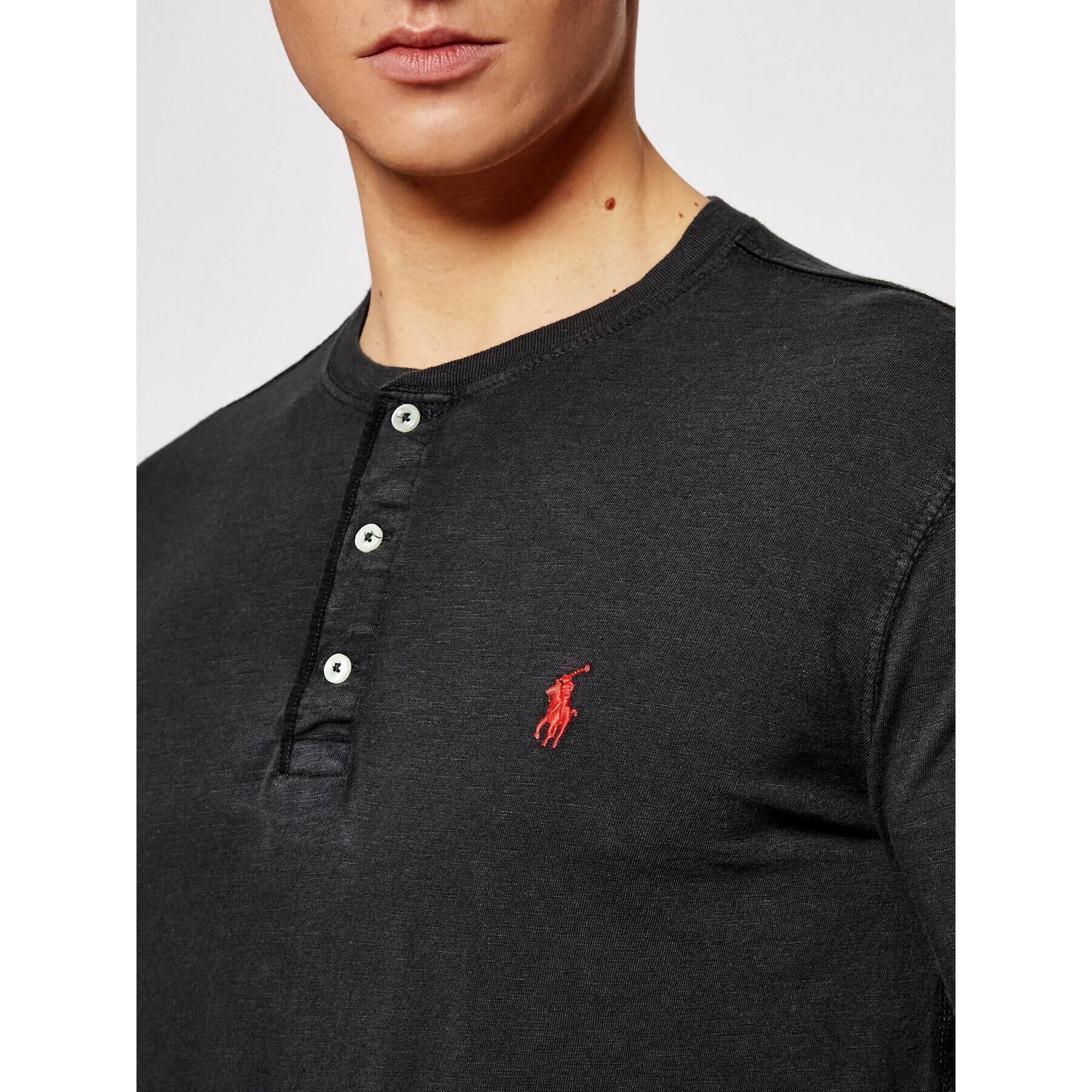 Polo Ralph Lauren Longsleeve Lsl 710790058001 Negru Regular Fit - Pled.ro