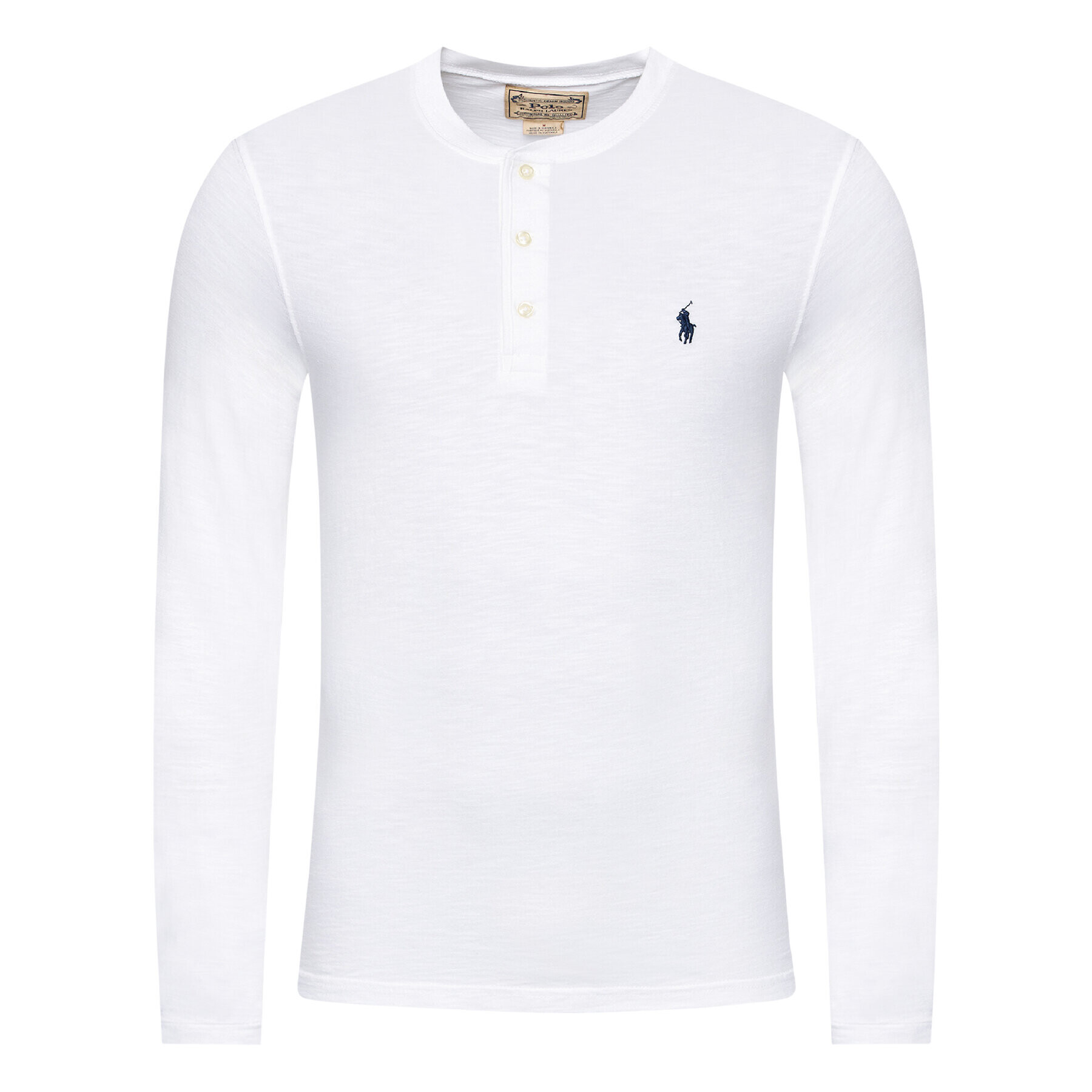 Polo Ralph Lauren Longsleeve Lsl 710790058002 Alb Regular Fit - Pled.ro