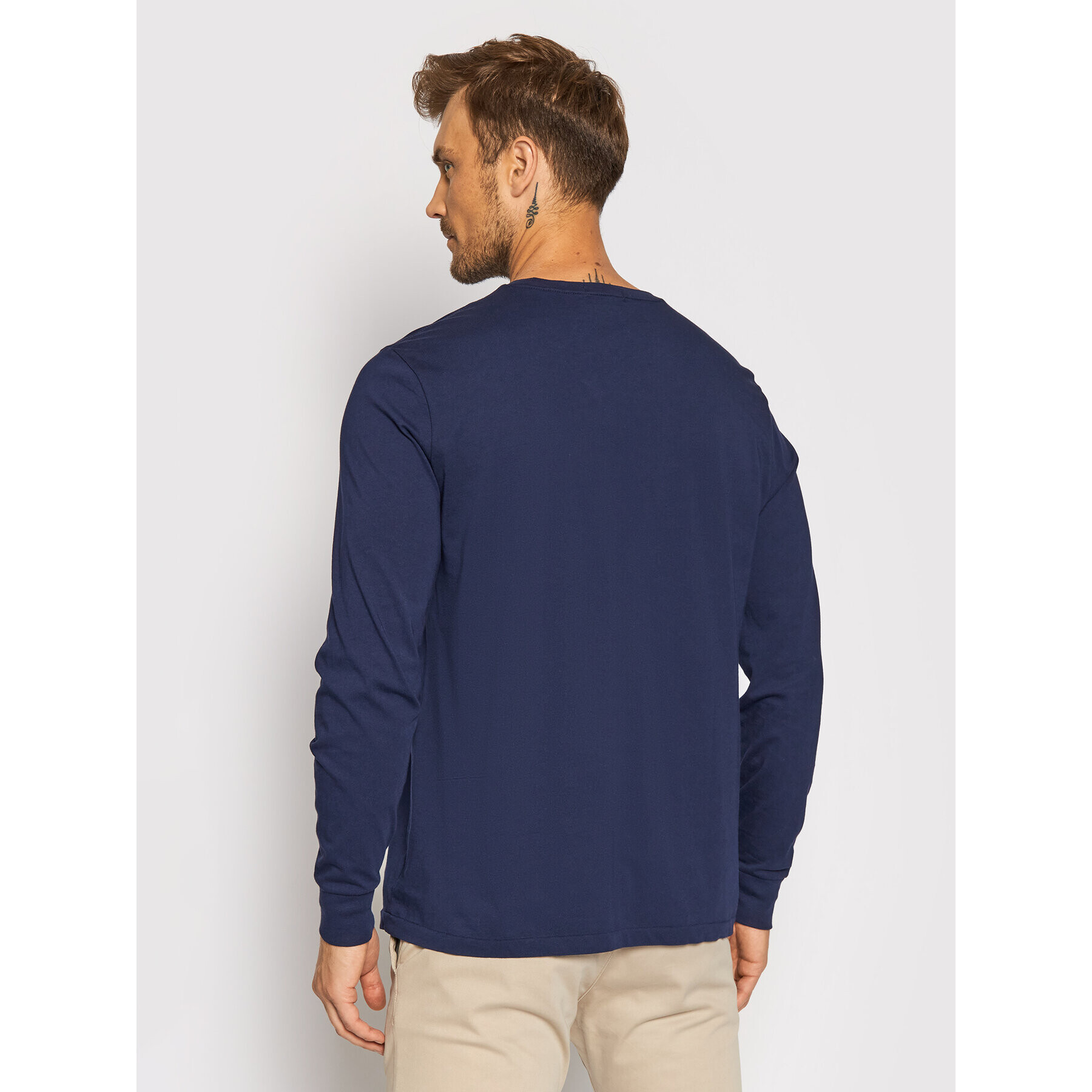 Polo Ralph Lauren Longsleeve Lsl 710828276001 Bleumarin Slim Fit - Pled.ro