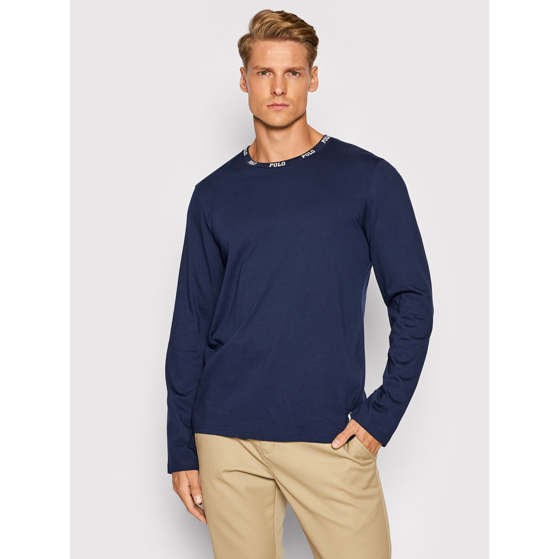 Polo Ralph Lauren Longsleeve Sle 714843421002 Bleumarin Regular Fit - Pled.ro