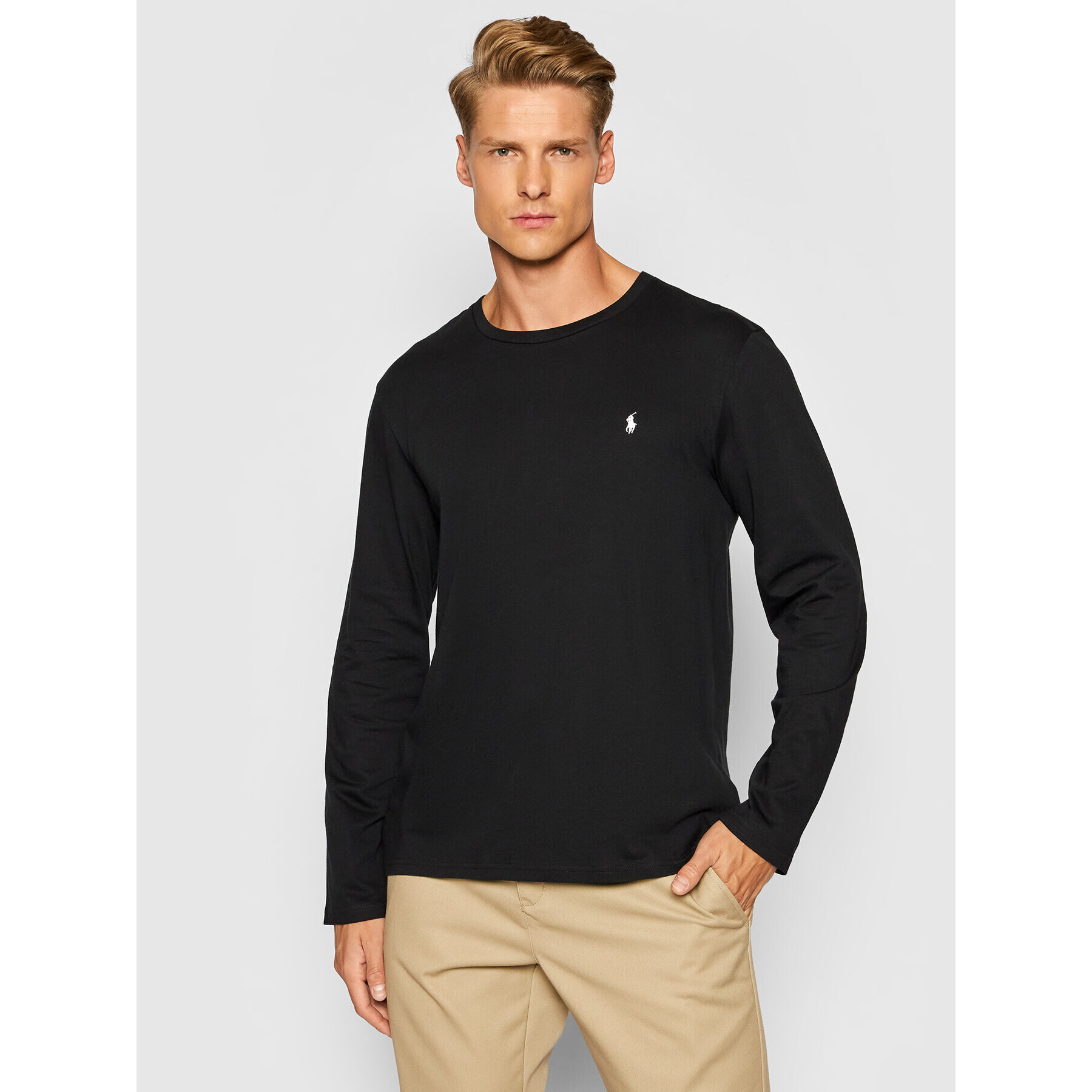 Polo Ralph Lauren Longsleeve Sle 714844759001 Negru Regular Fit - Pled.ro