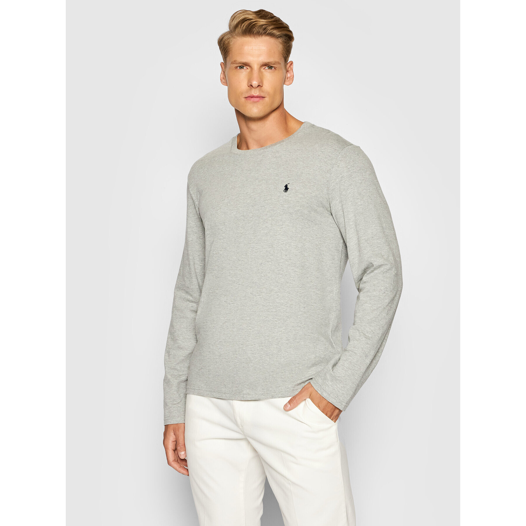 Polo Ralph Lauren Longsleeve Sle 714844759003 Gri Regular Fit - Pled.ro