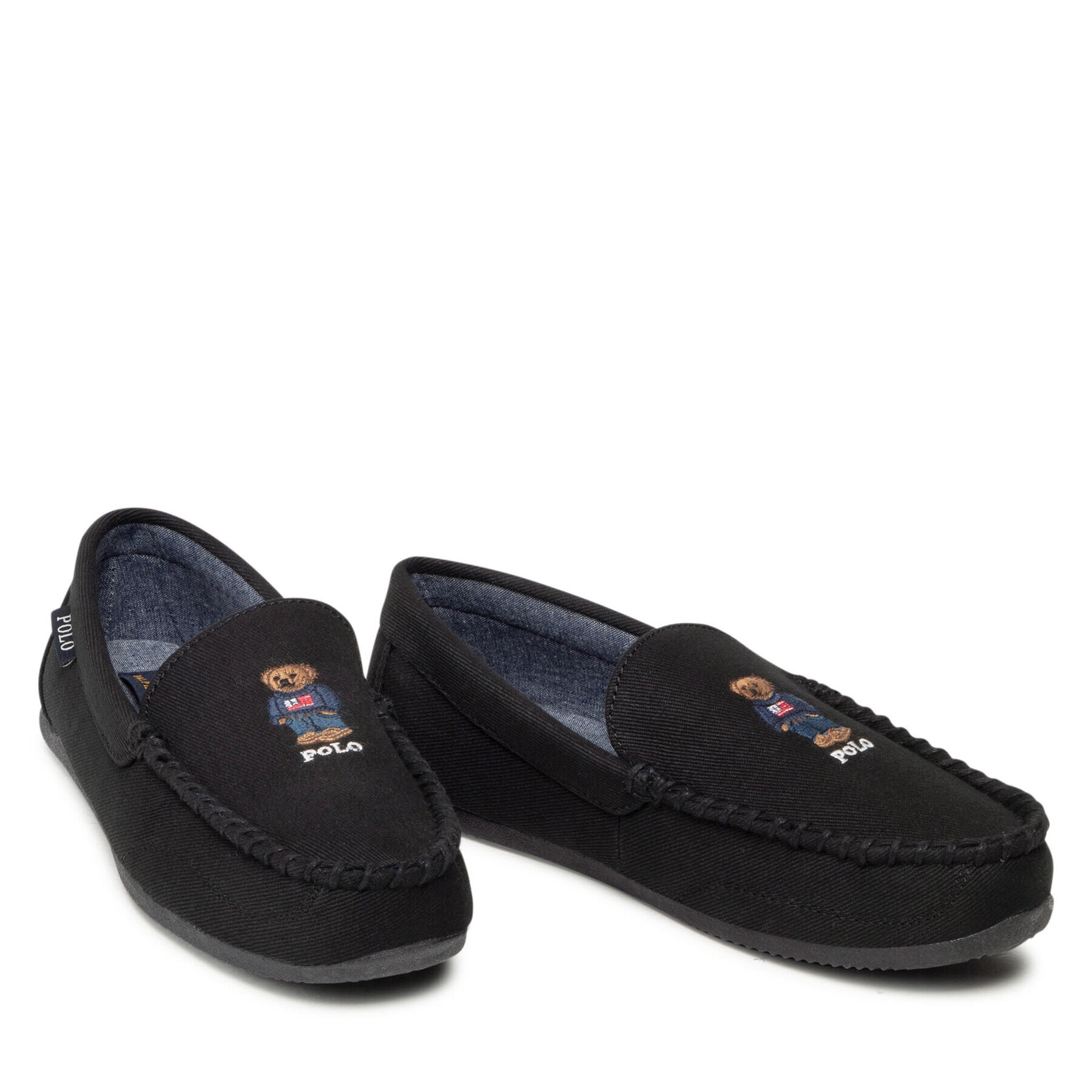 Polo Ralph Lauren Mocasini Declan Bear RF103569 Negru - Pled.ro