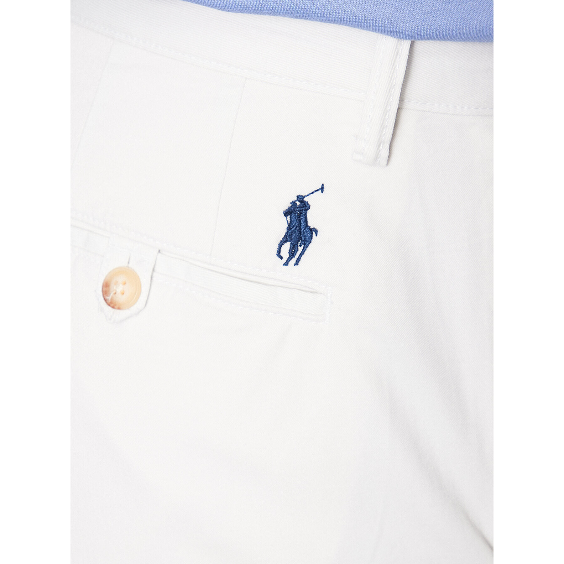 Polo Ralph Lauren Pantalon scurți din material 710799213031 Alb Slim Fit - Pled.ro