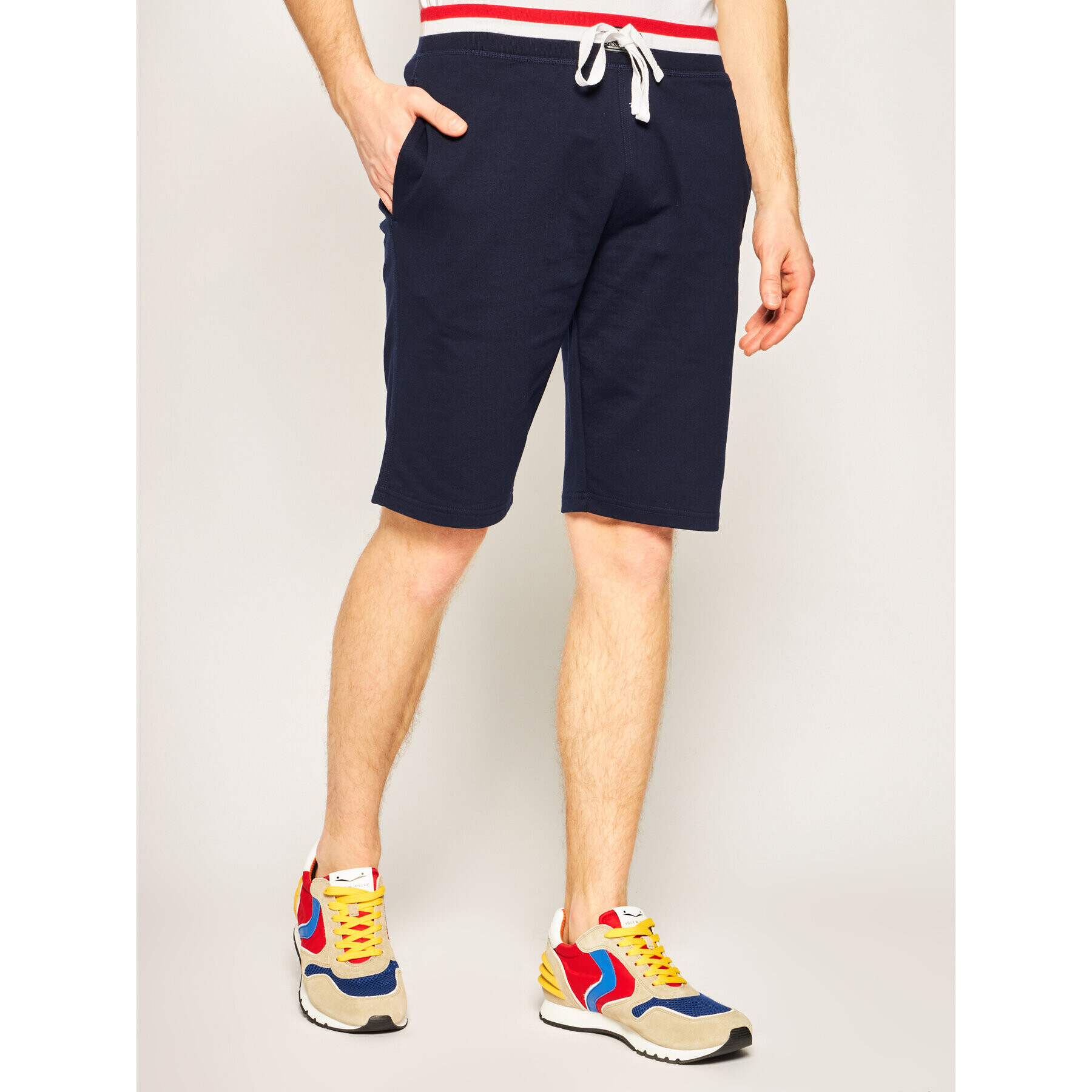 Polo Ralph Lauren Pantalon scurți din material Spring 2 714687593 Bleumarin Regular Fit - Pled.ro