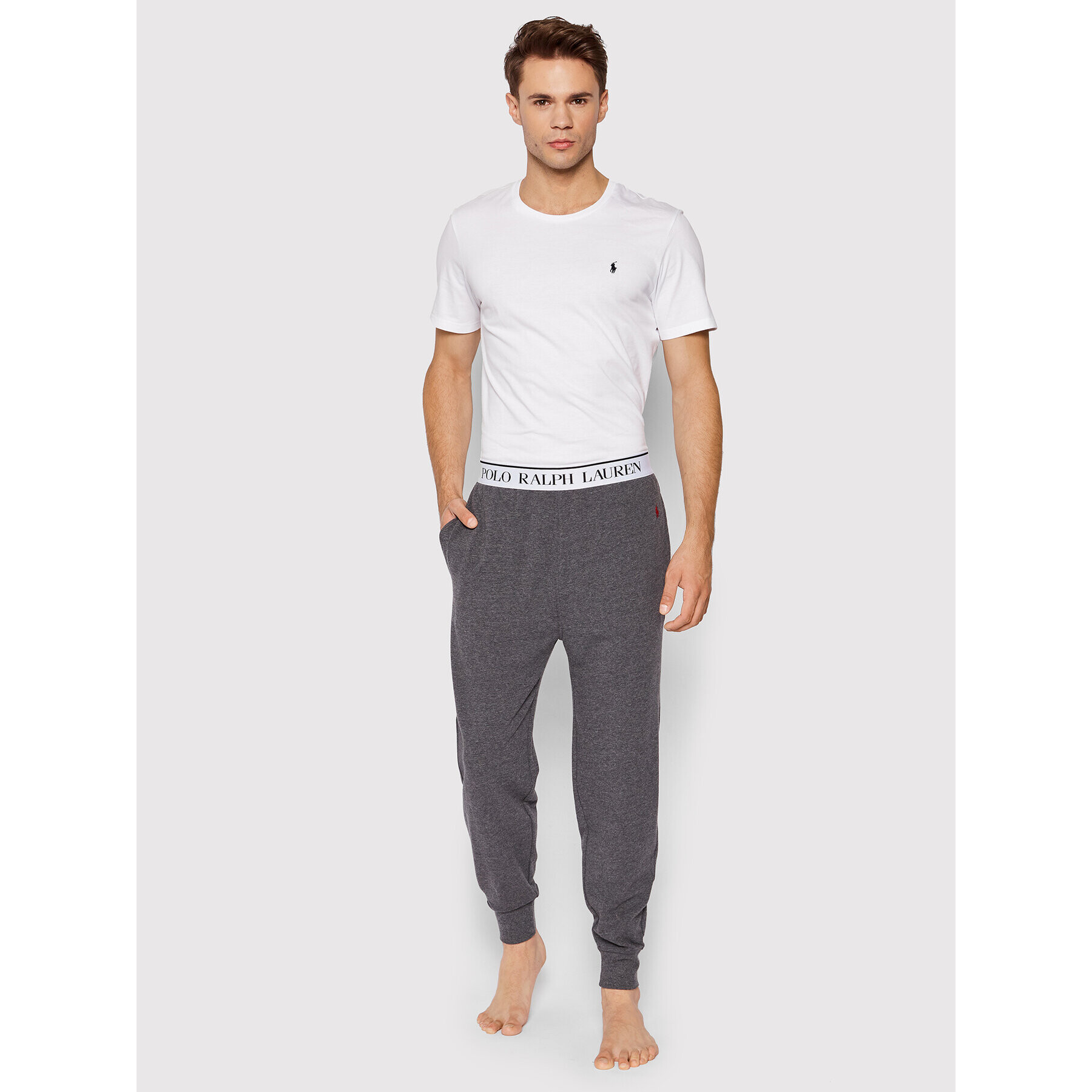 Polo Ralph Lauren Pantaloni pijama 714833978004 Gri Regular Fit - Pled.ro