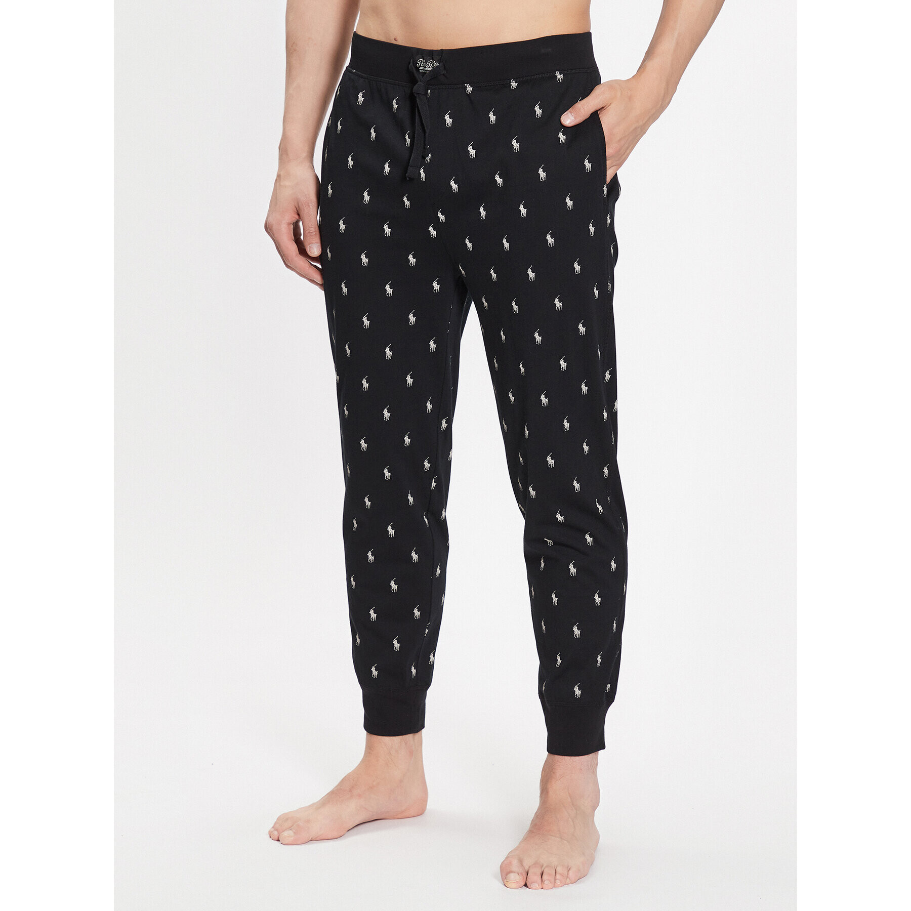 Polo Ralph Lauren Pantaloni pijama 714899500001 Negru Regular Fit - Pled.ro