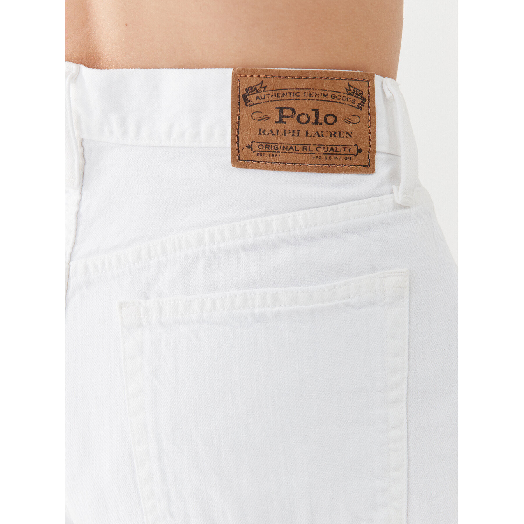 Polo Ralph Lauren Pantaloni scurți de blugi 211903421001 Alb Regular Fit - Pled.ro