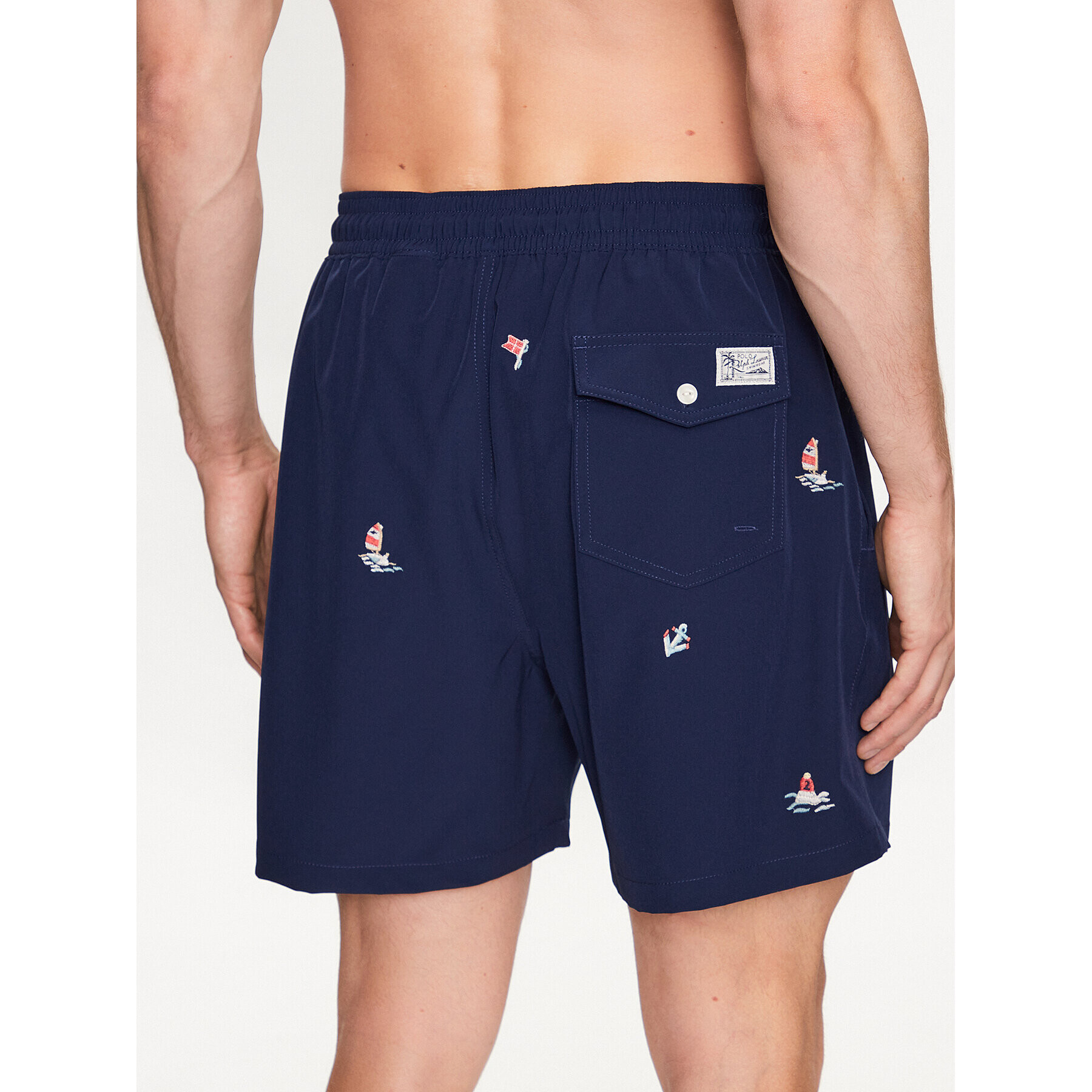 Polo Ralph Lauren Pantaloni scurți pentru înot 710902813001 Bleumarin Regular Fit - Pled.ro